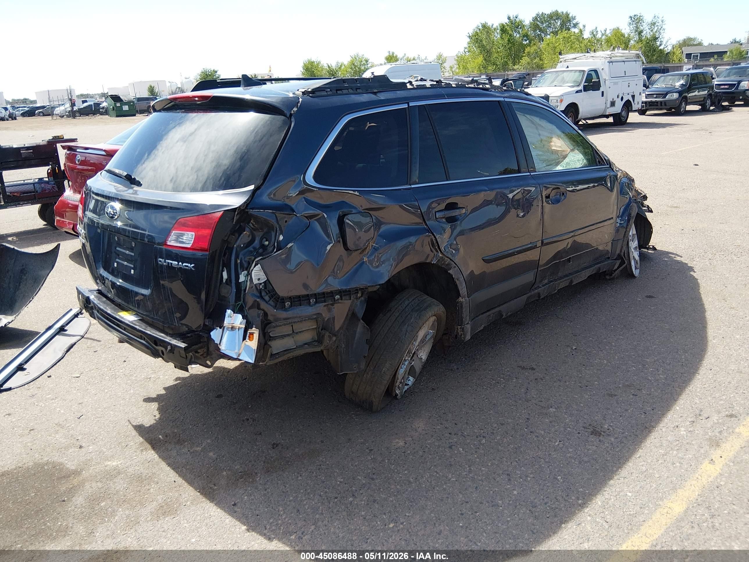 2013 Subaru Outback 2.5i Limited Gray vin: 4S4BRCKCXD3220043