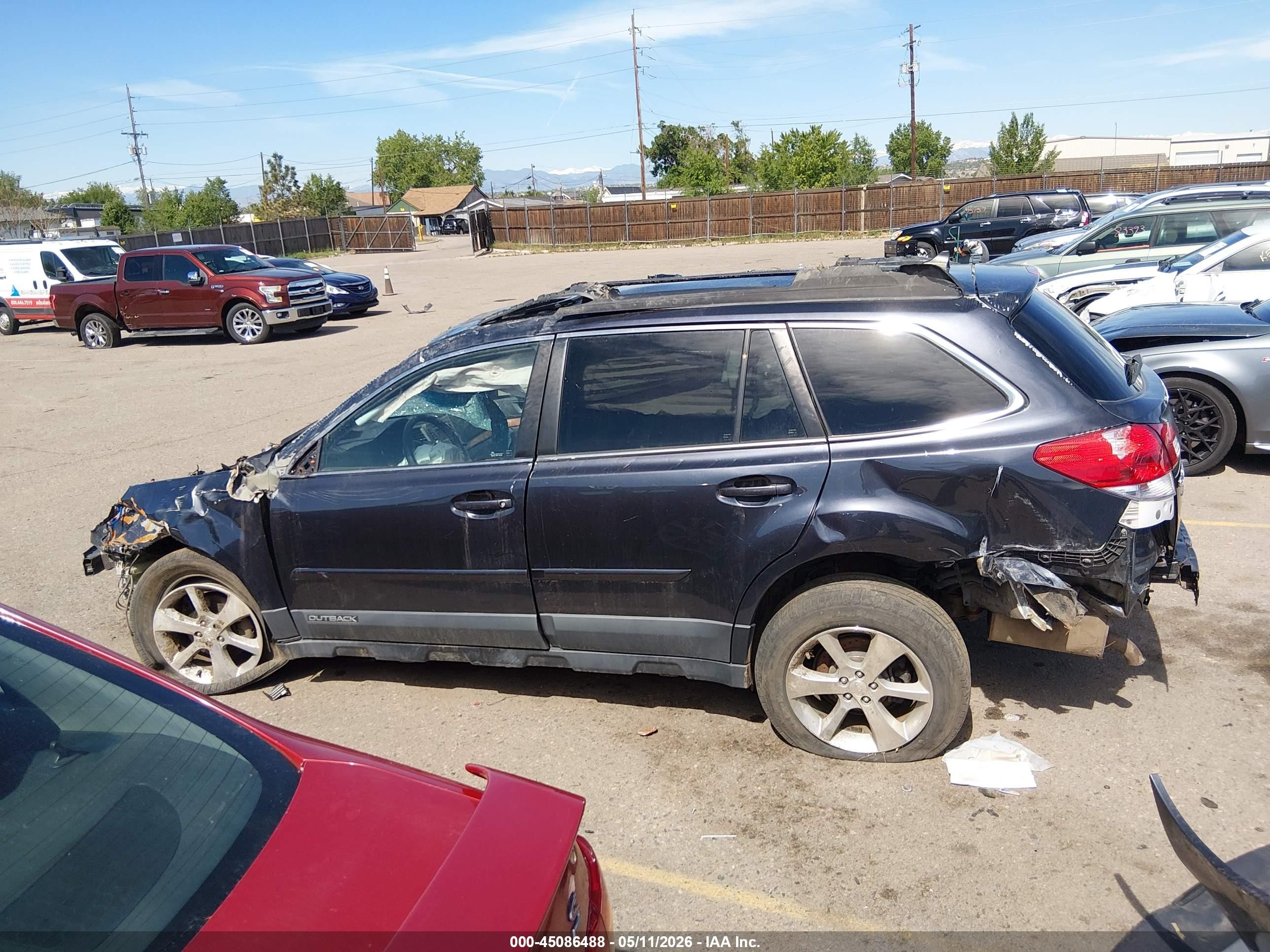 2013 Subaru Outback 2.5i Limited Gray vin: 4S4BRCKCXD3220043