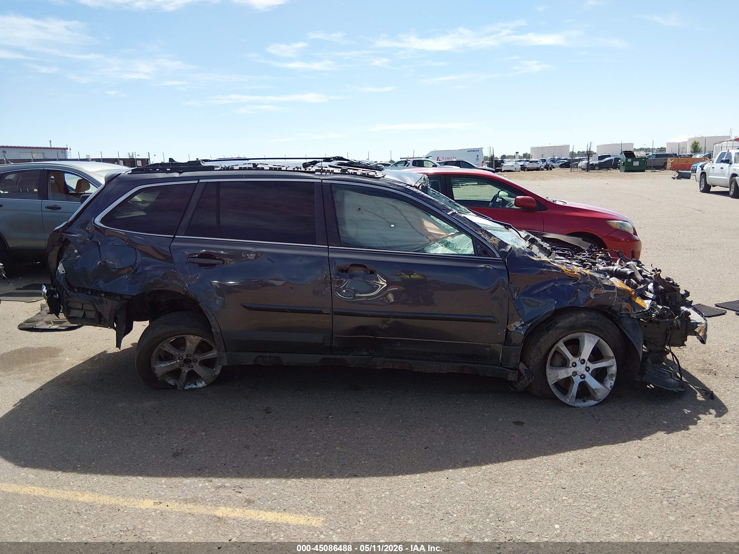 2013 Subaru Outback 2.5i Limited Gray vin: 4S4BRCKCXD3220043