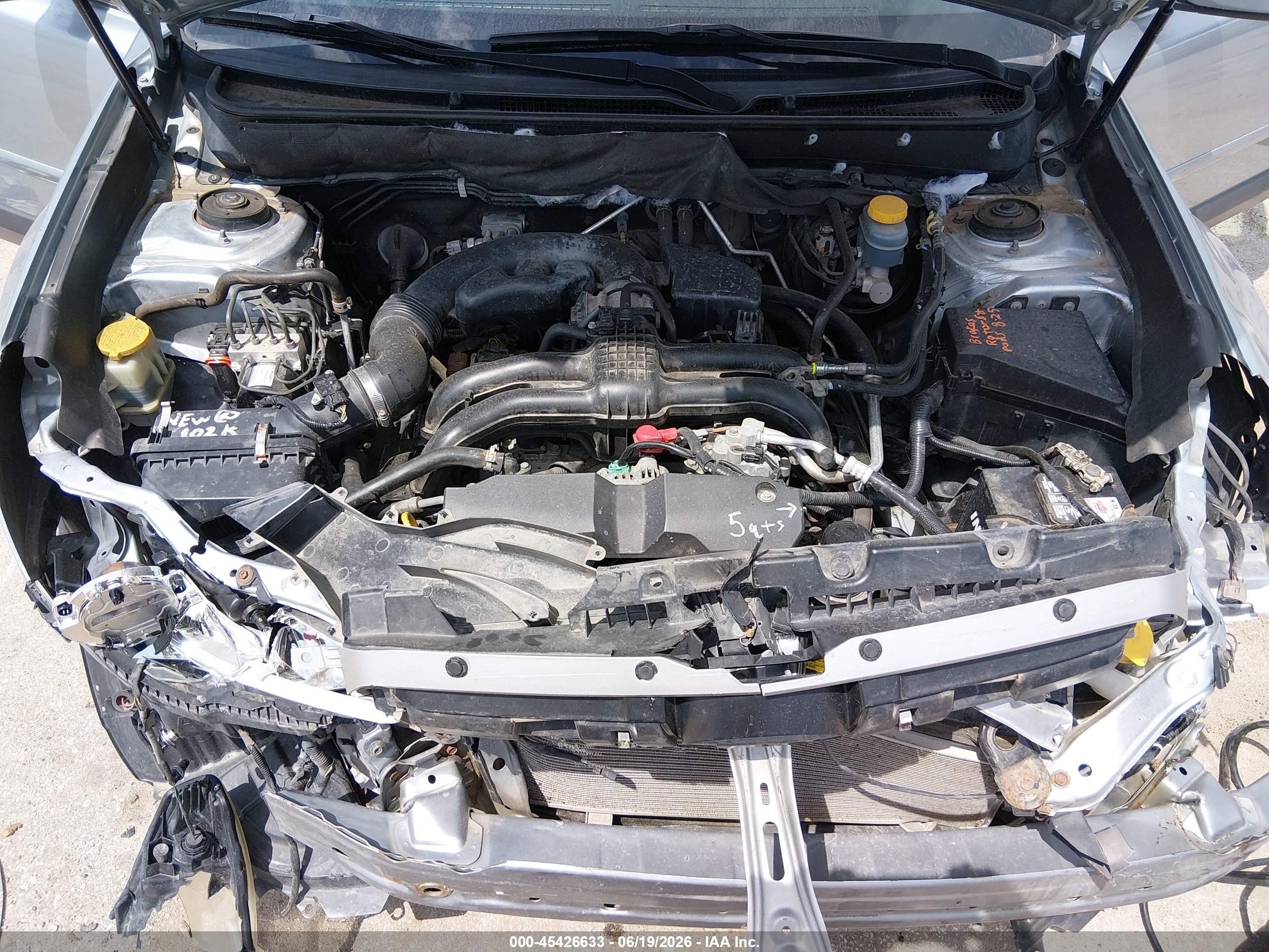 2013 Subaru Outback 2.5i Limited Серебряный vin: 4S4BRCKCXD3221080