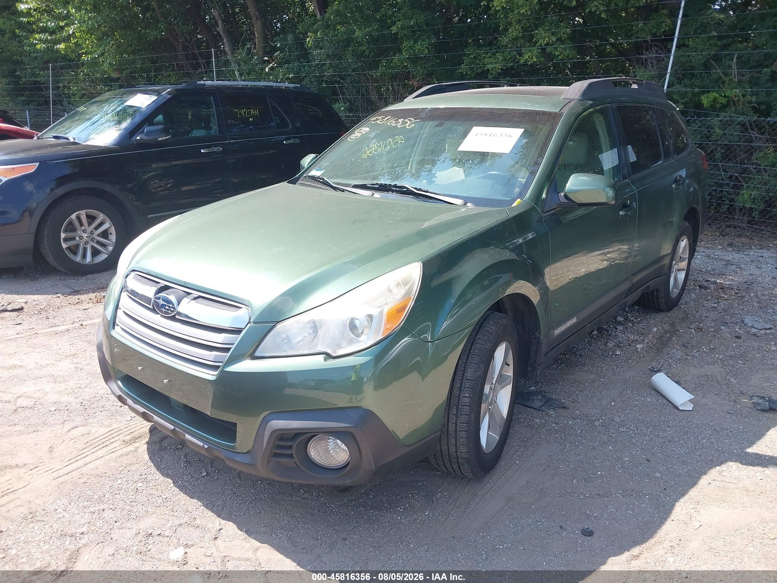 2013 Subaru Outback 2.5i Limited Зеленый vin: 4S4BRCKCXD3252247