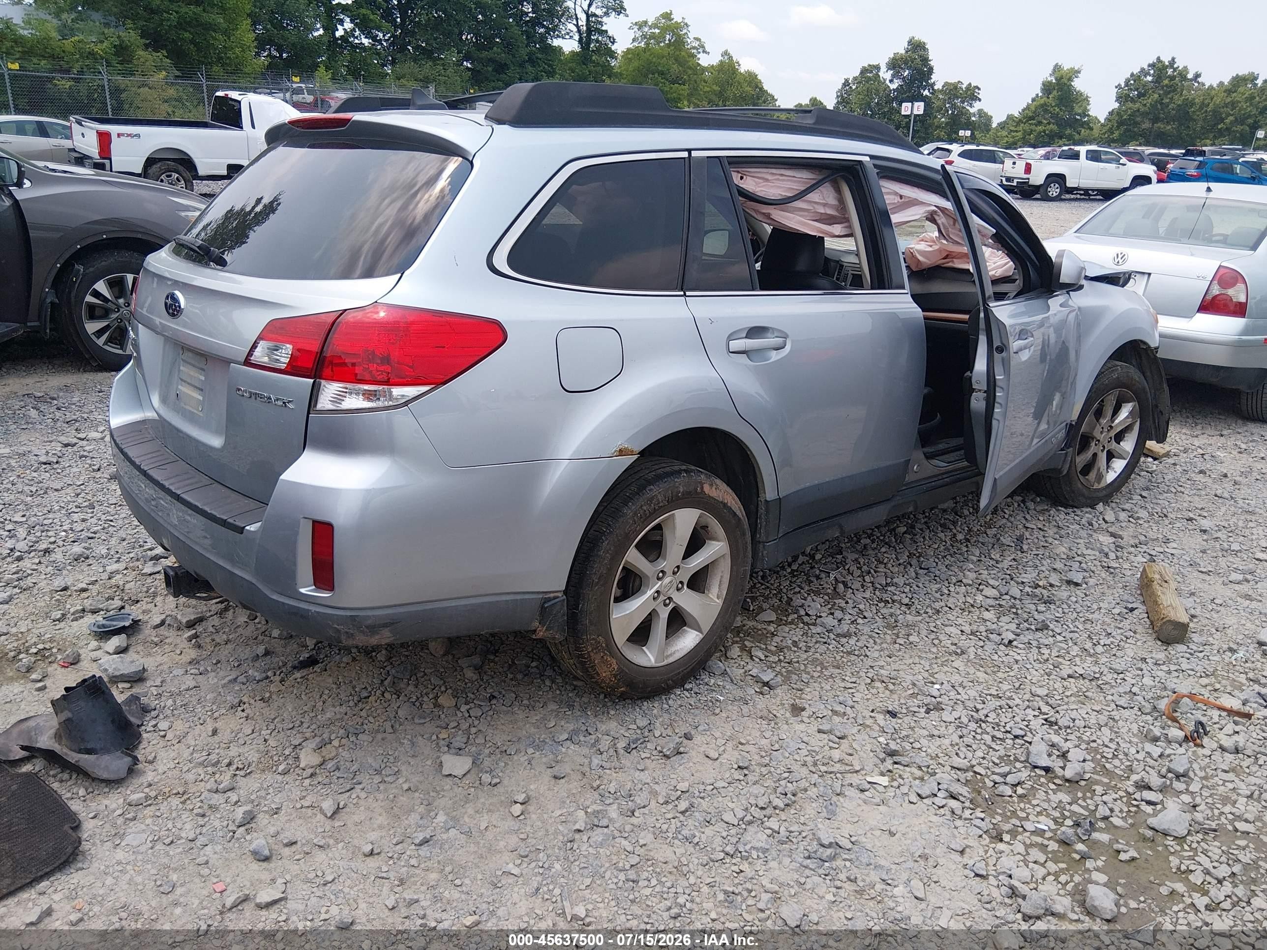 2013 Subaru Outback 2.5i Limited Blue vin: 4S4BRCKCXD3279559