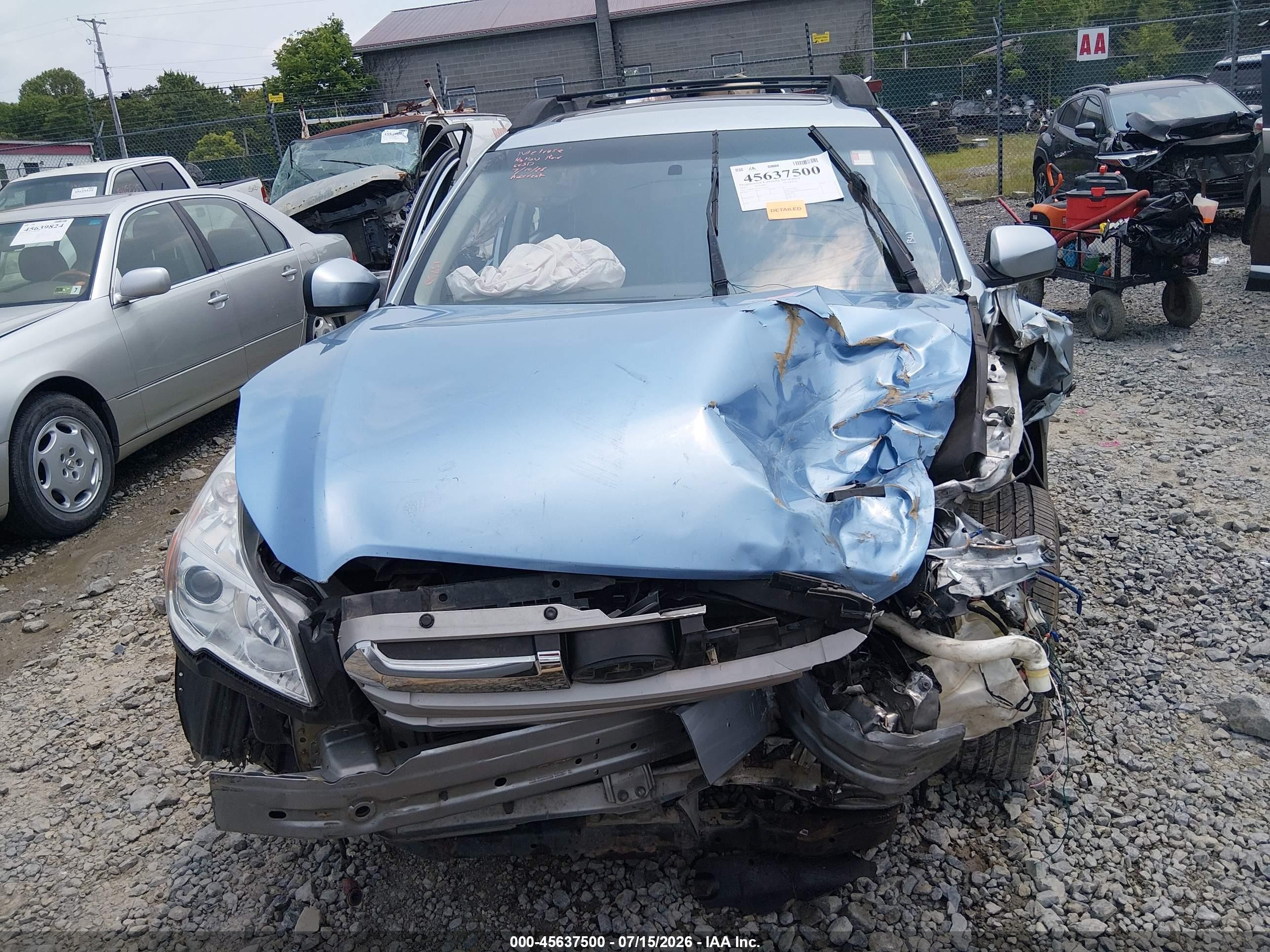 2013 Subaru Outback 2.5i Limited Blue vin: 4S4BRCKCXD3279559