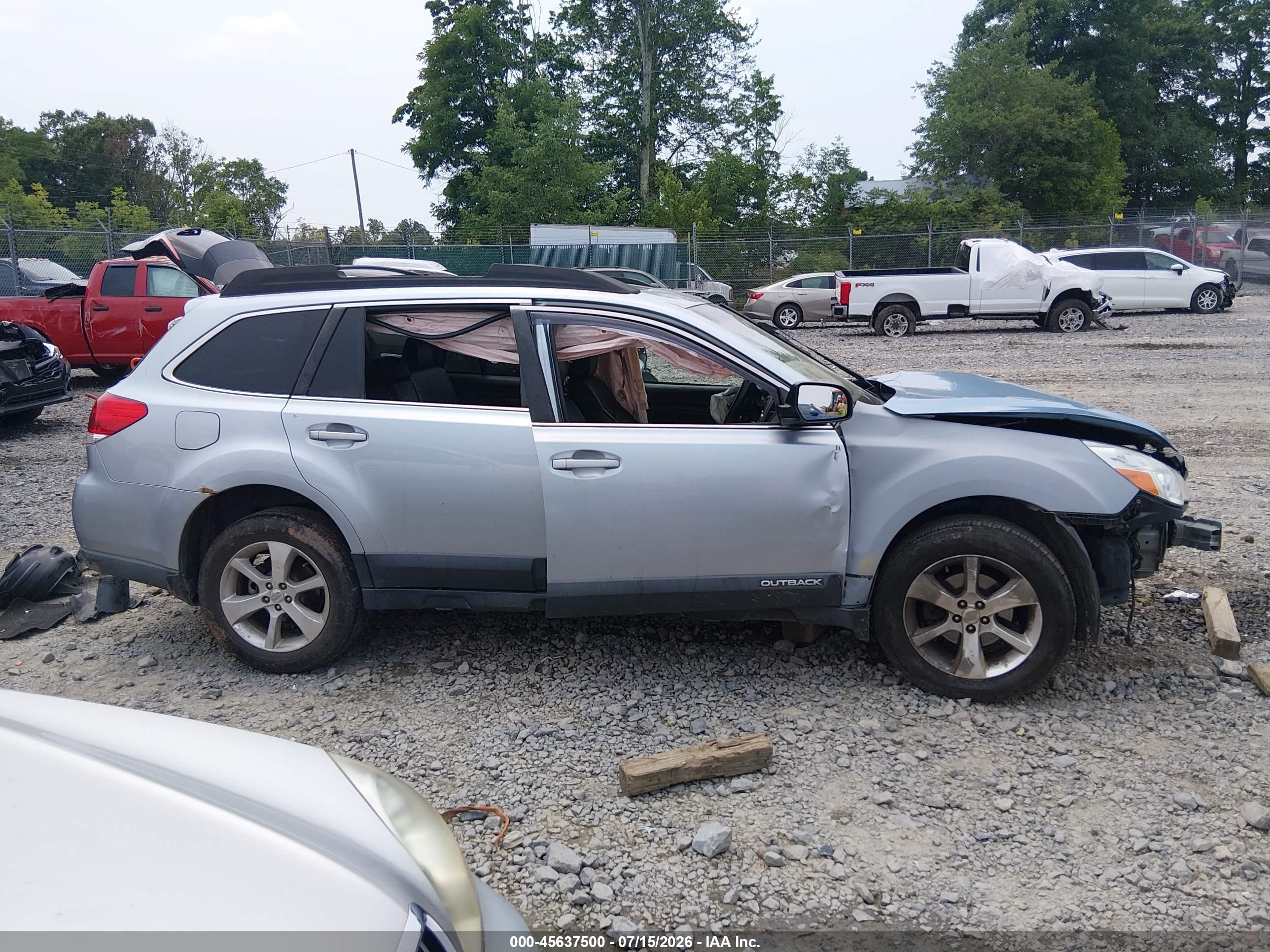 2013 Subaru Outback 2.5i Limited Blue vin: 4S4BRCKCXD3279559