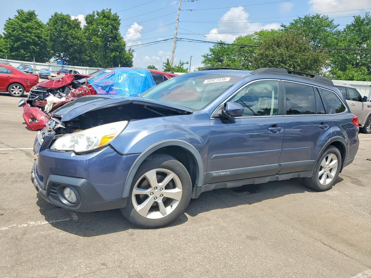 2013 Subaru Outback 2.5i Limited Blue vin: 4S4BRCKCXD3281263