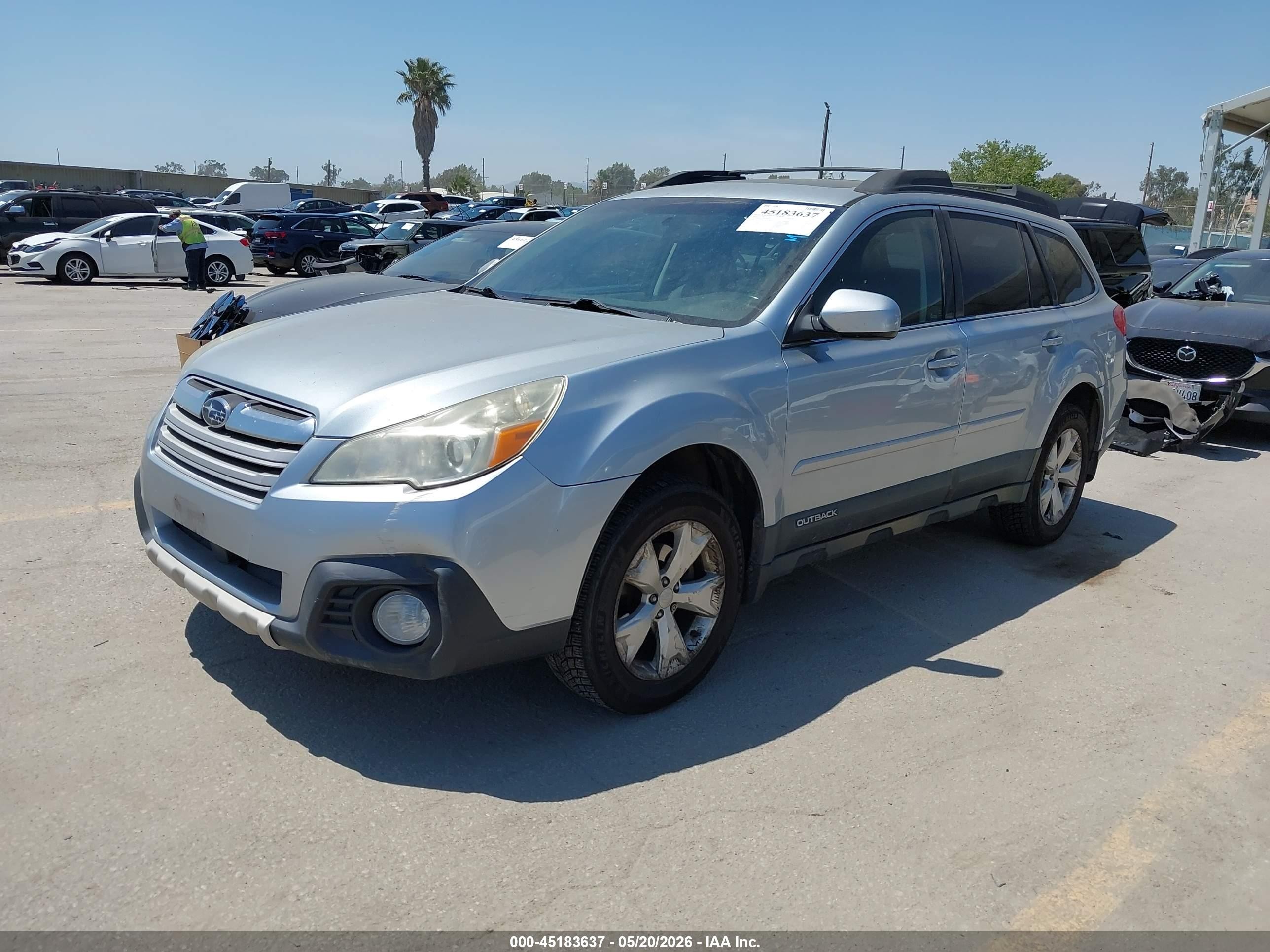 2013 Subaru Outback 2.5i Limited Light Blue vin: 4S4BRCLC0D3298930