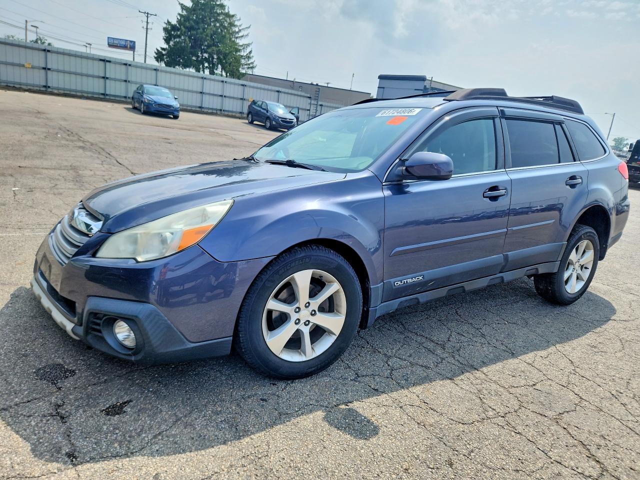 2014 Subaru Outback 2.5i Limited Blue vin: 4S4BRCLC0E3252001