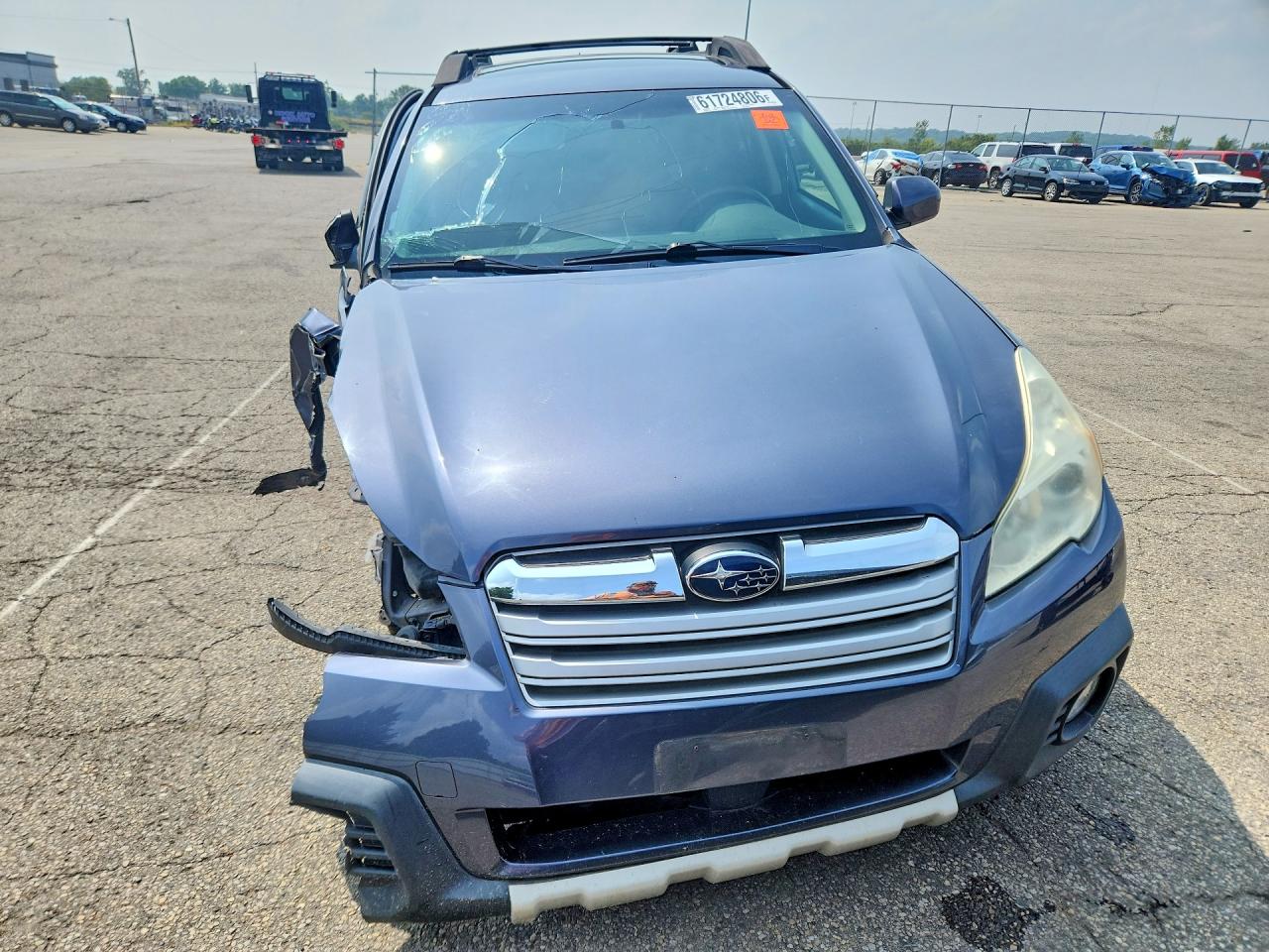 2014 Subaru Outback 2.5i Limited Blue vin: 4S4BRCLC0E3252001