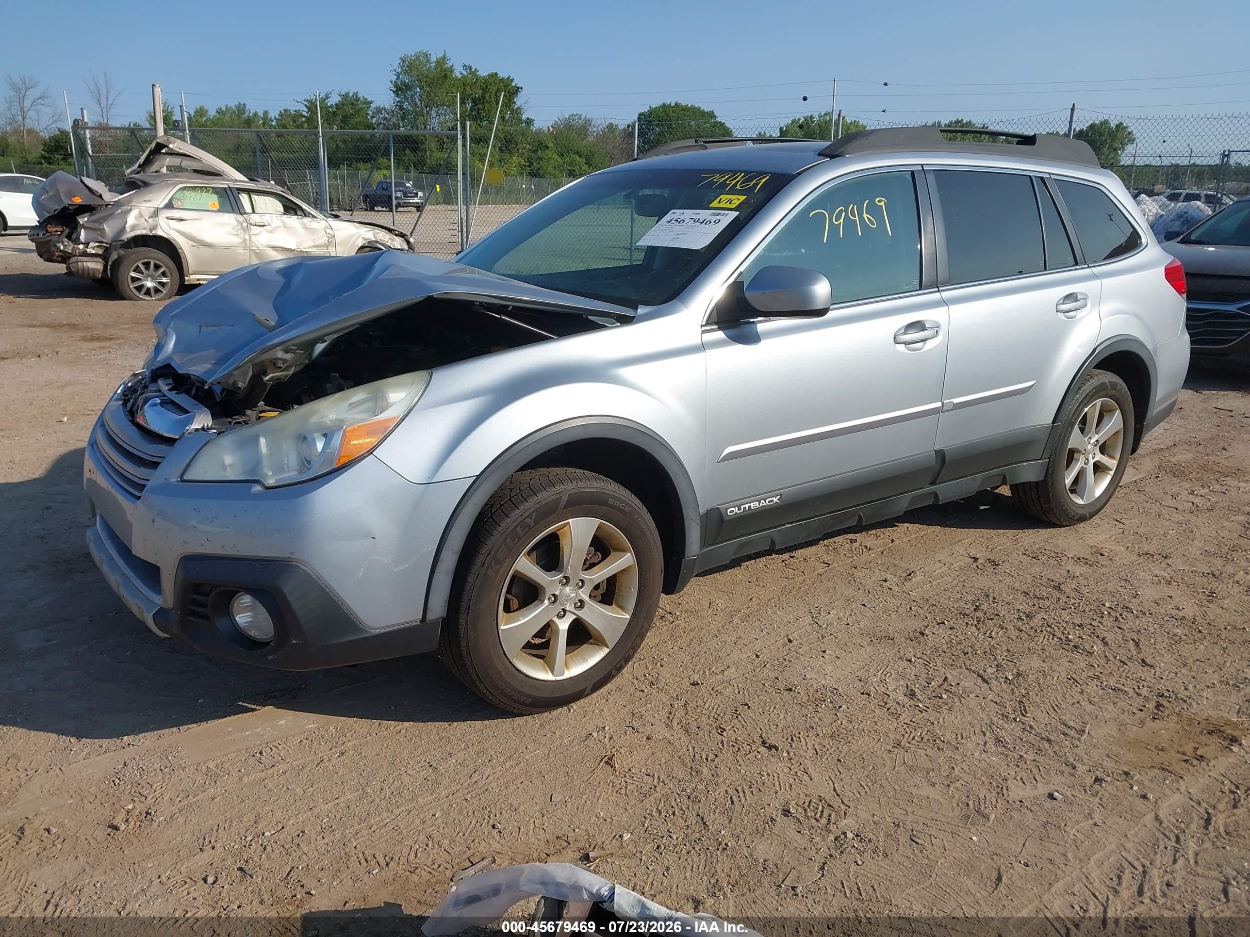 2014 Subaru Outback 2.5i Limited Light Blue vin: 4S4BRCLC0E3281515