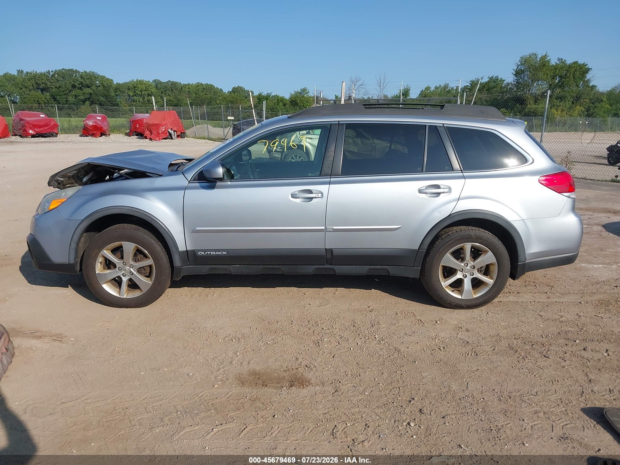 2014 Subaru Outback 2.5i Limited Light Blue vin: 4S4BRCLC0E3281515