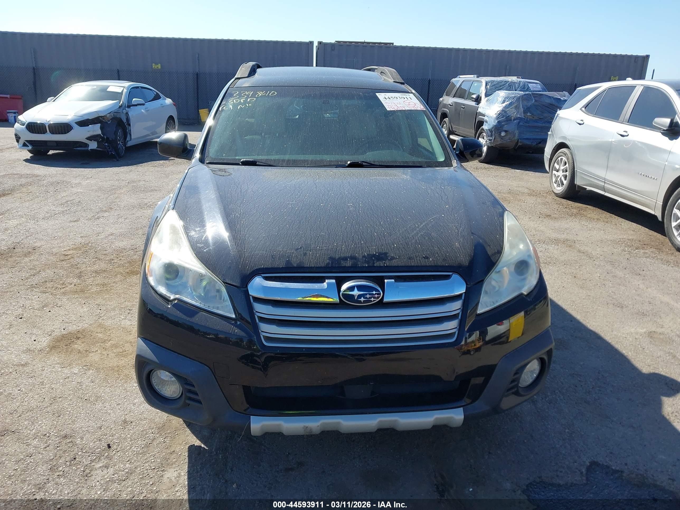 2013 Subaru Outback 2.5i Limited Black vin: 4S4BRCLC1D3201959