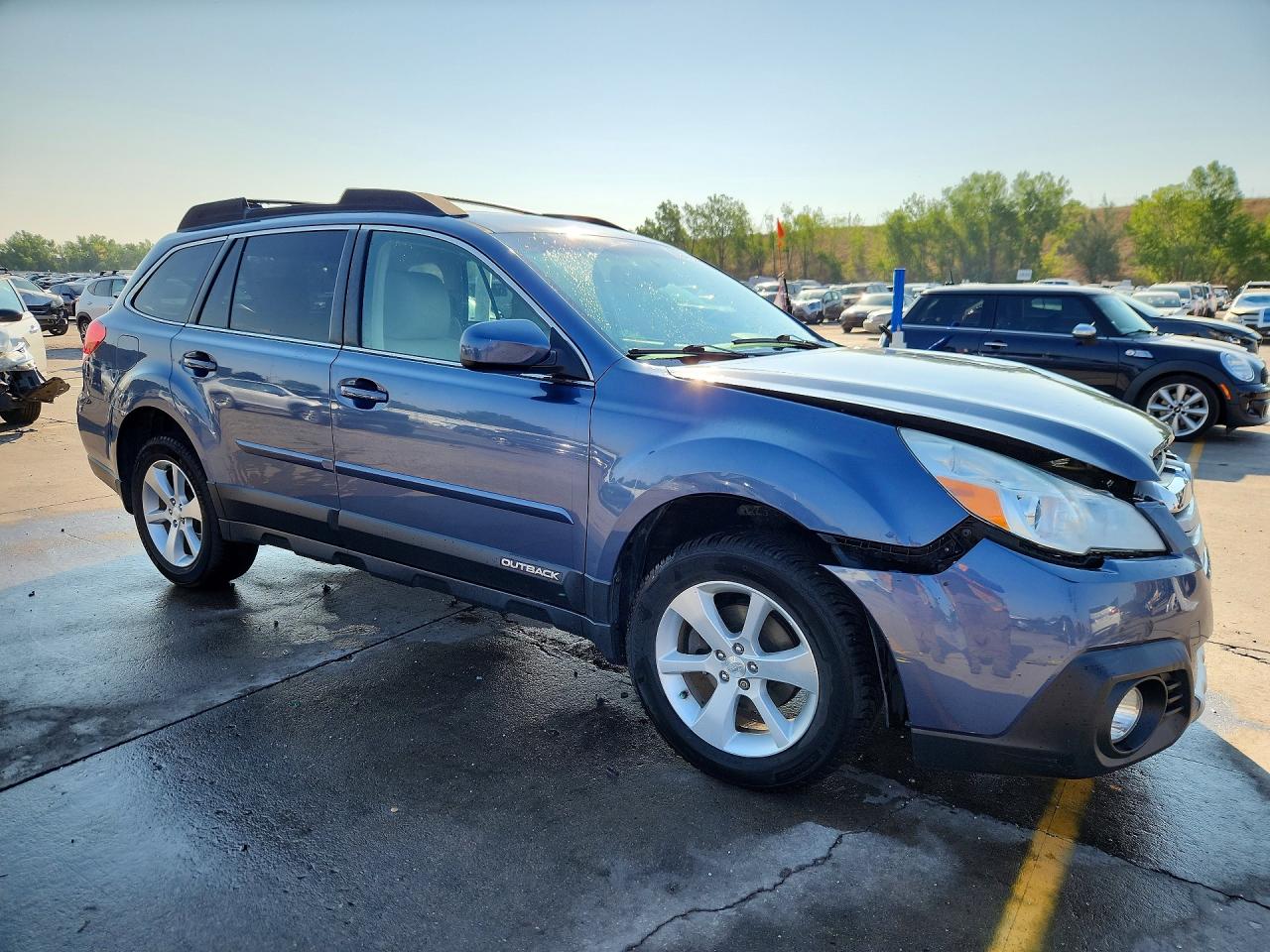 2013 Subaru Outback 2.5i Limited Blue vin: 4S4BRCLC1D3206188