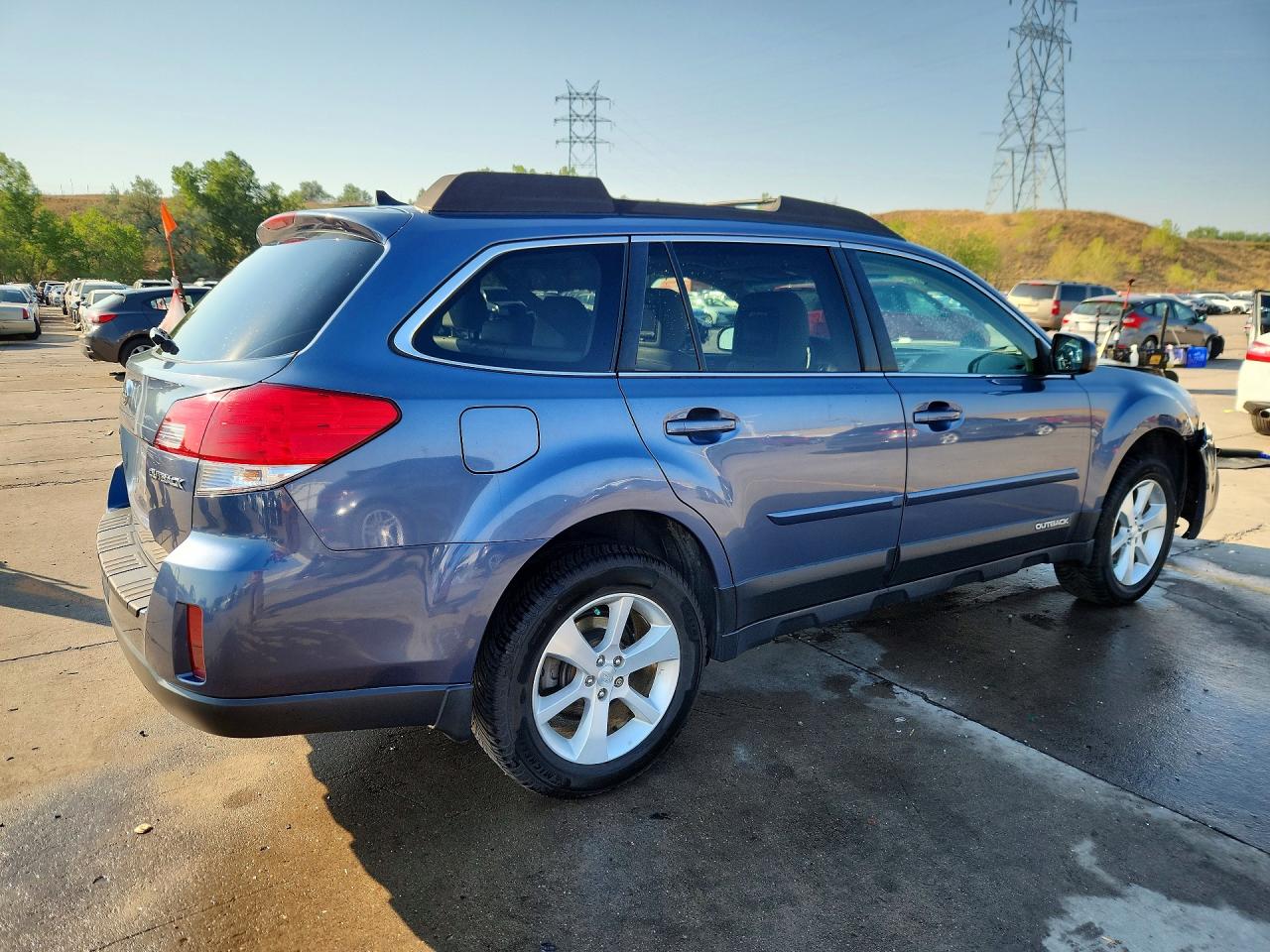 2013 Subaru Outback 2.5i Limited Blue vin: 4S4BRCLC1D3206188