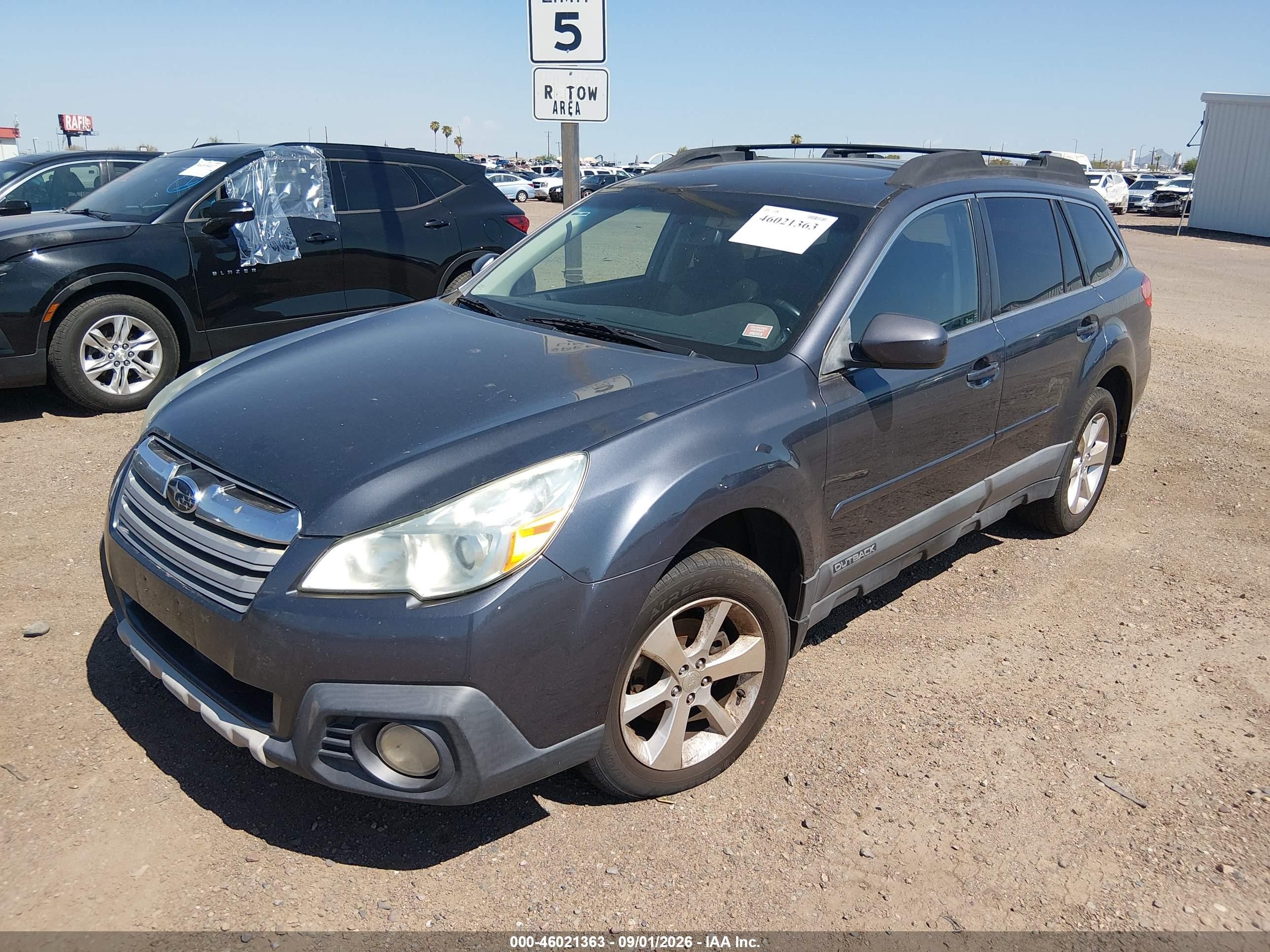 2014 Subaru Outback 2.5i Limited Blue vin: 4S4BRCLC1E3234199