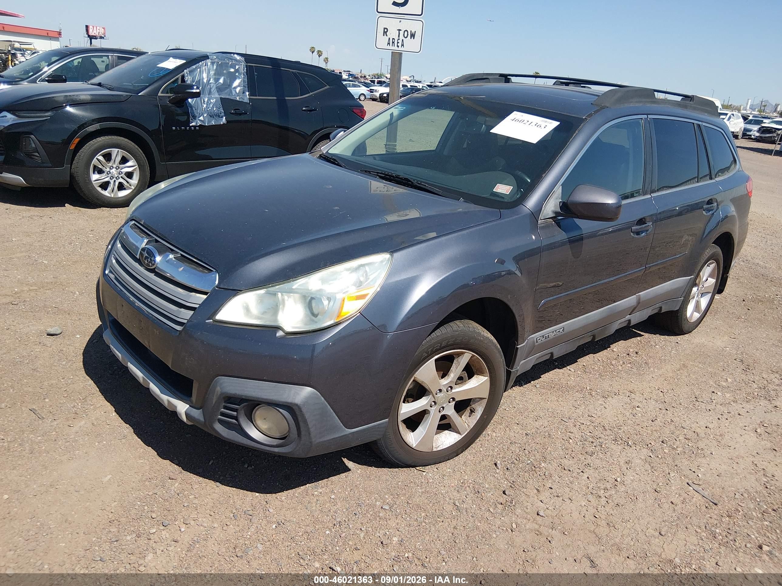 2014 Subaru Outback 2.5i Limited Blue vin: 4S4BRCLC1E3234199