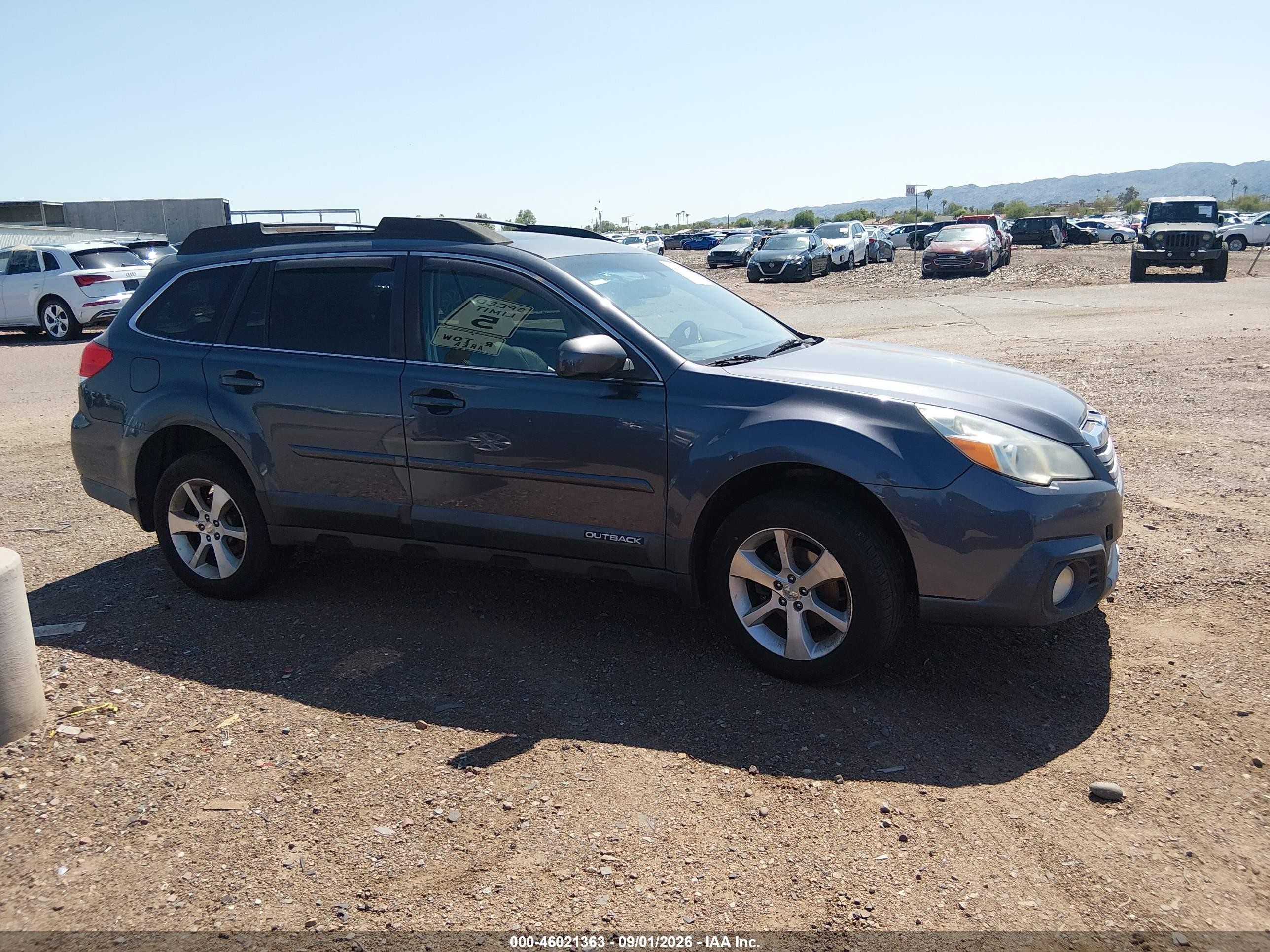 2014 Subaru Outback 2.5i Limited Blue vin: 4S4BRCLC1E3234199