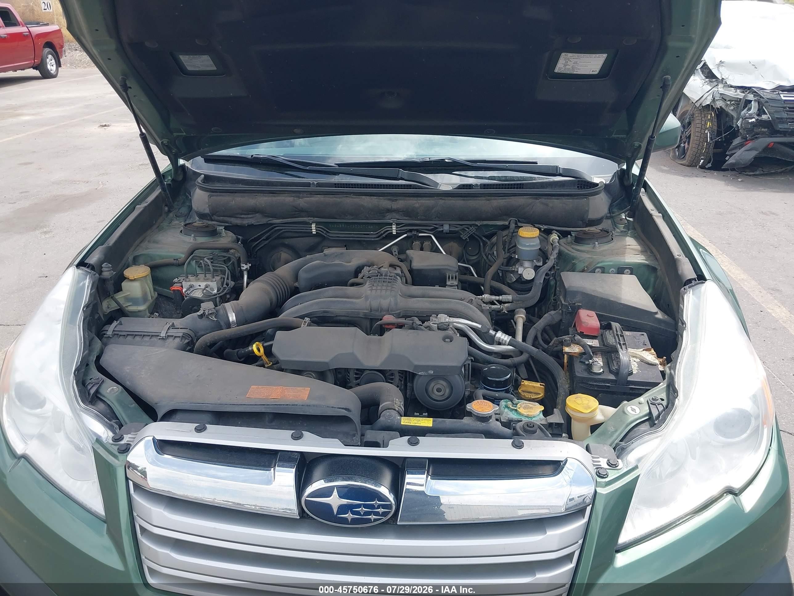 2013 Subaru Outback 2.5i Limited Green vin: 4S4BRCLC2D3270661