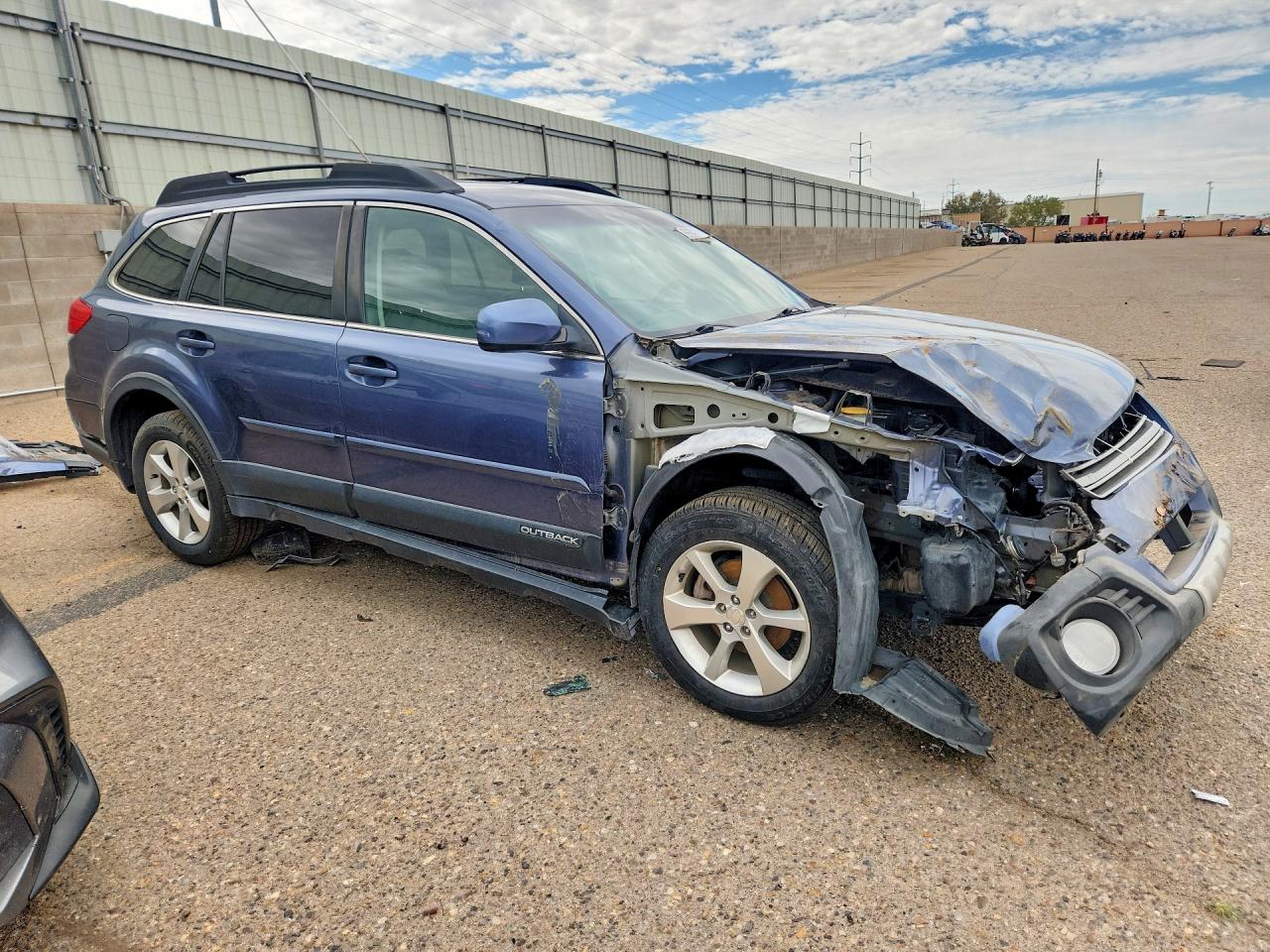 2014 Subaru Outback 2.5i Limited Blue vin: 4S4BRCLC3E3259766