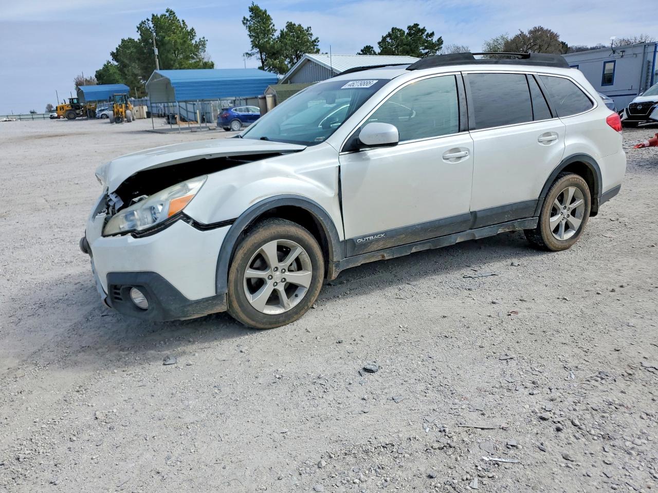 2014 Subaru Outback 2.5i Limited White vin: 4S4BRCLC3E3298213