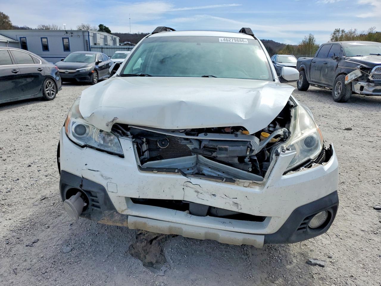 2014 Subaru Outback 2.5i Limited White vin: 4S4BRCLC3E3298213