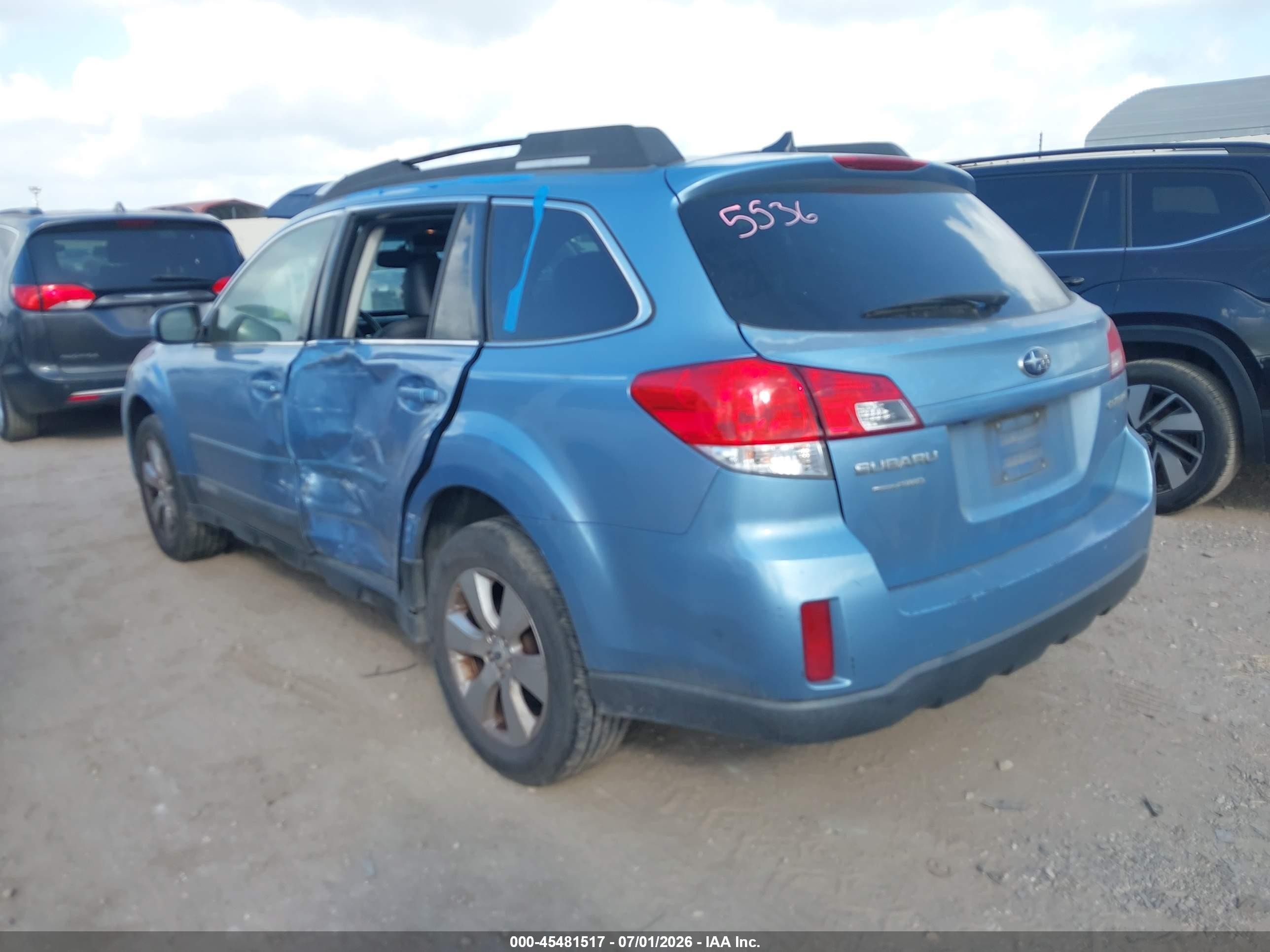 2011 Subaru Outback 2.5i Limited Blue vin: 4S4BRCLC4B3438247