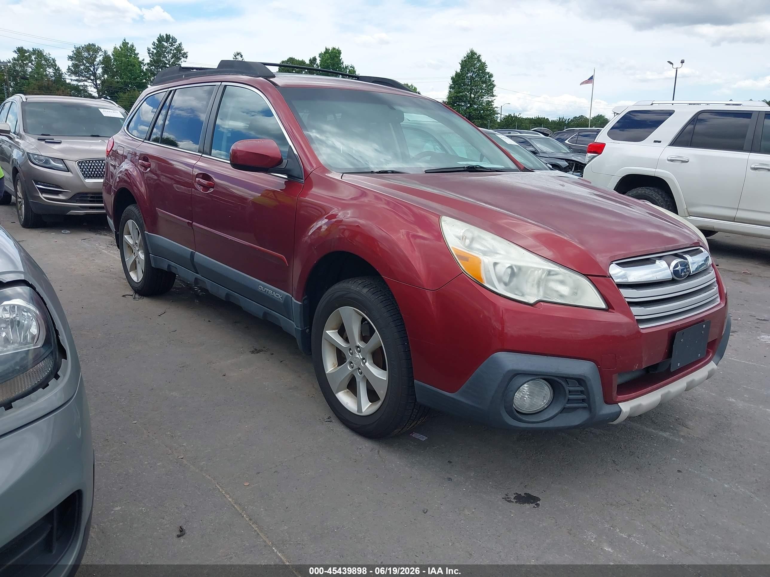 2013 Subaru Outback 2.5i Limited Maroon vin: 4S4BRCLC4D3275957