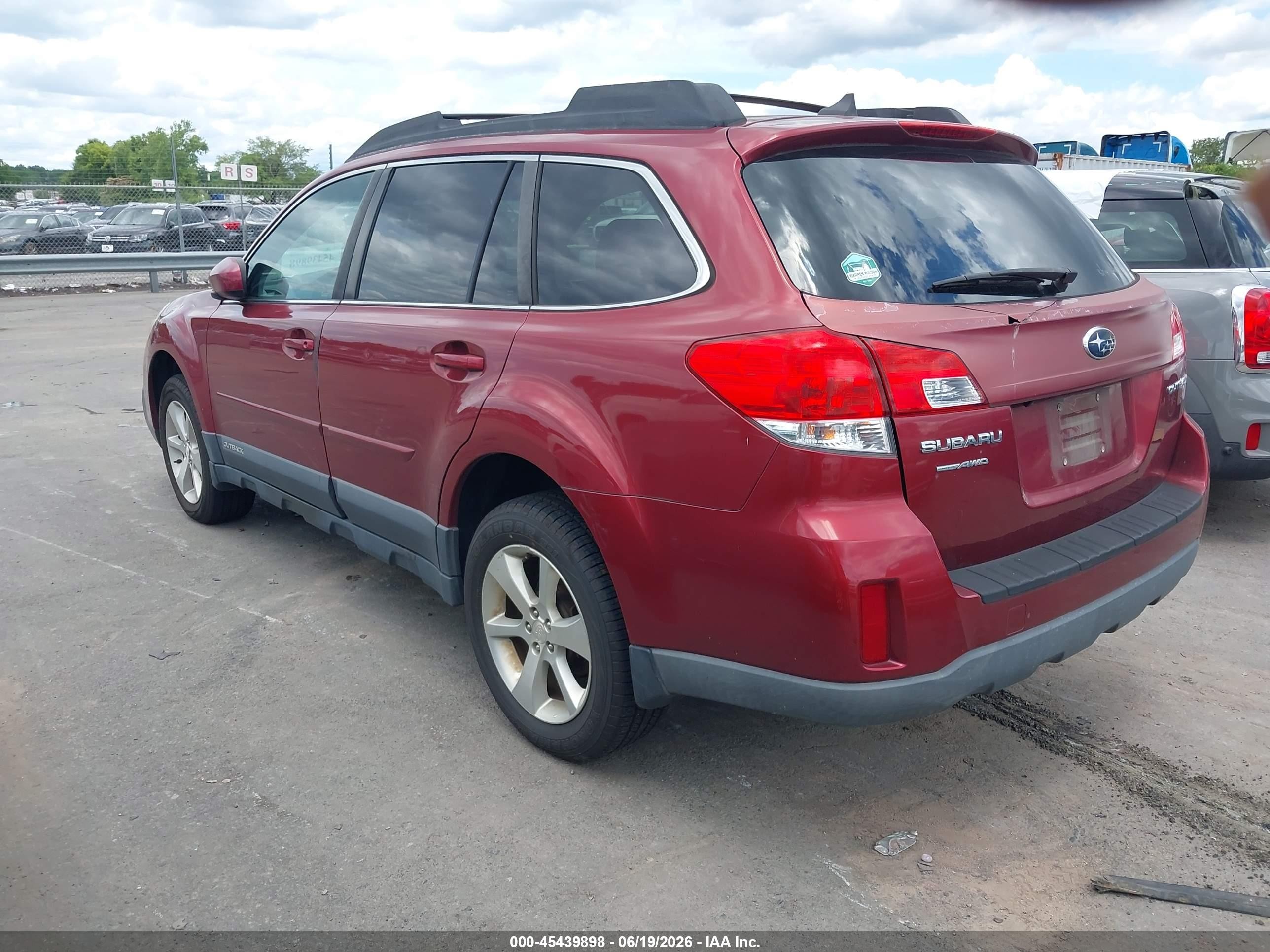 2013 Subaru Outback 2.5i Limited Maroon vin: 4S4BRCLC4D3275957