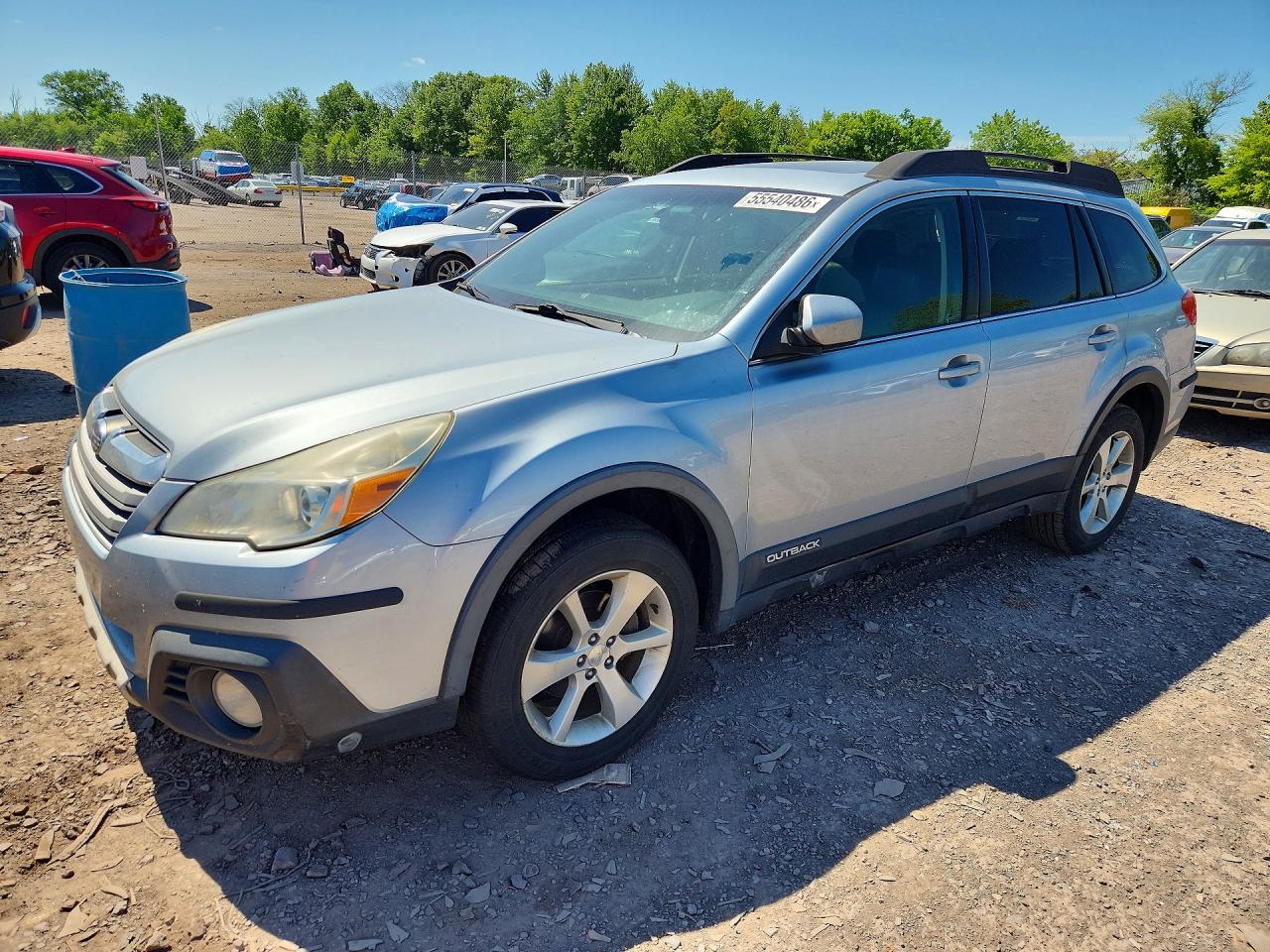 2014 Subaru Outback 2.5i Limited Серебряный vin: 4S4BRCLC4E3209121
