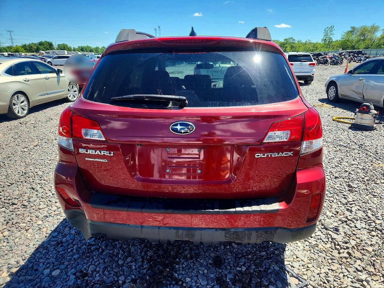 2014 Subaru Outback 2.5i Limited Красный vin: 4S4BRCLC4E3215128