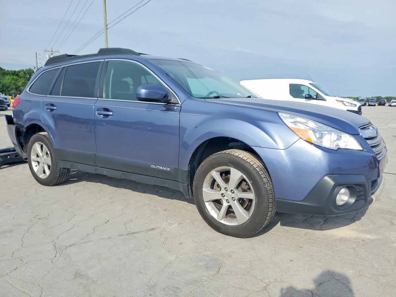 2014 Subaru Outback 2.5i Limited Blue vin: 4S4BRCLC4E3232494
