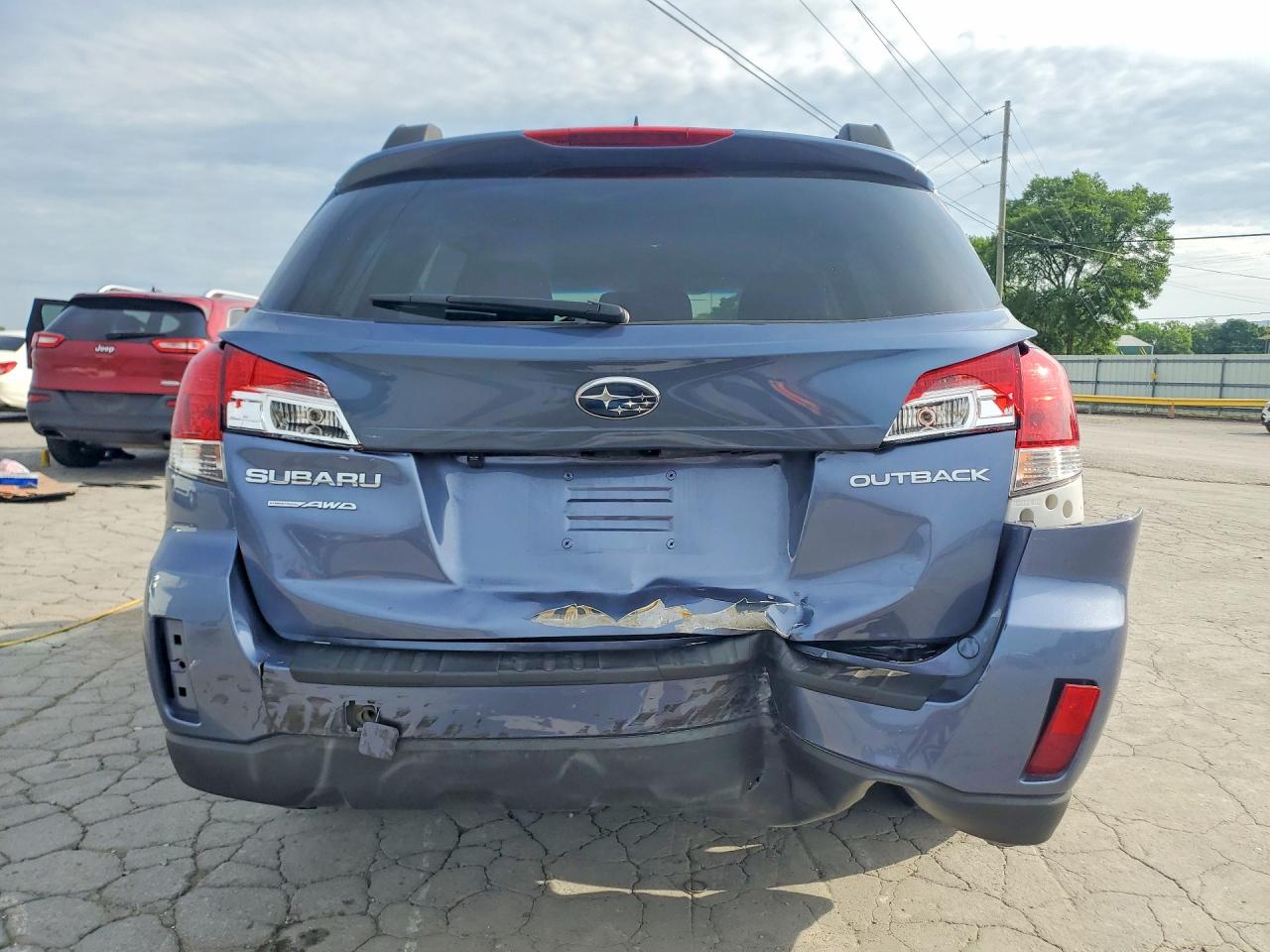 2014 Subaru Outback 2.5i Limited Blue vin: 4S4BRCLC4E3232494