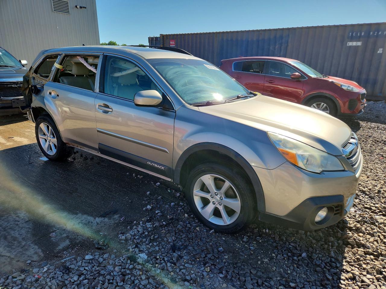 2014 Subaru Outback 2.5i Limited Silver vin: 4S4BRCLC4E3307548