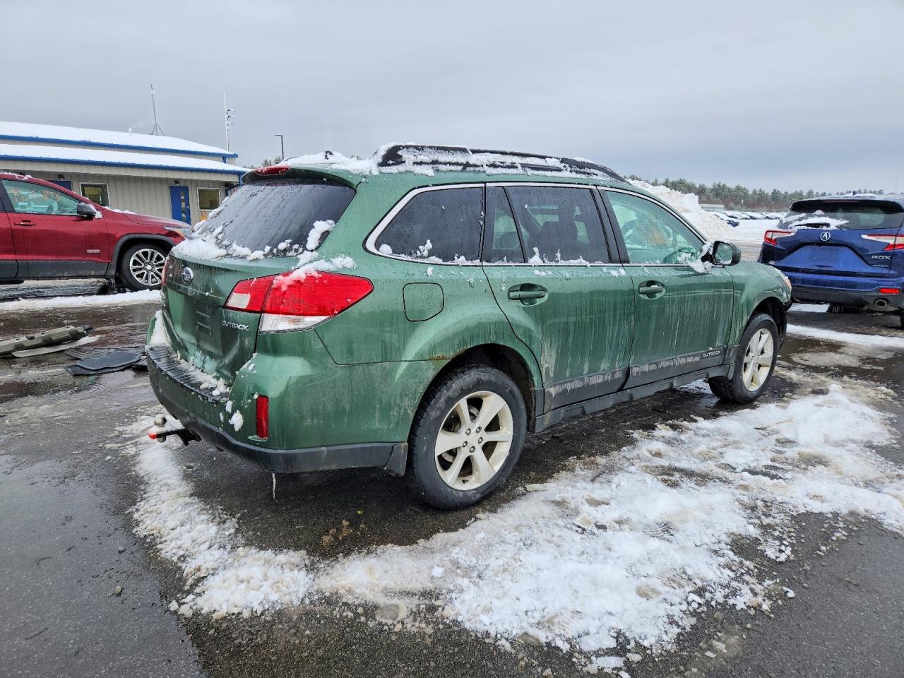 2014 Subaru Outback 2.5i Limited Зеленый vin: 4S4BRCLC5E3216126
