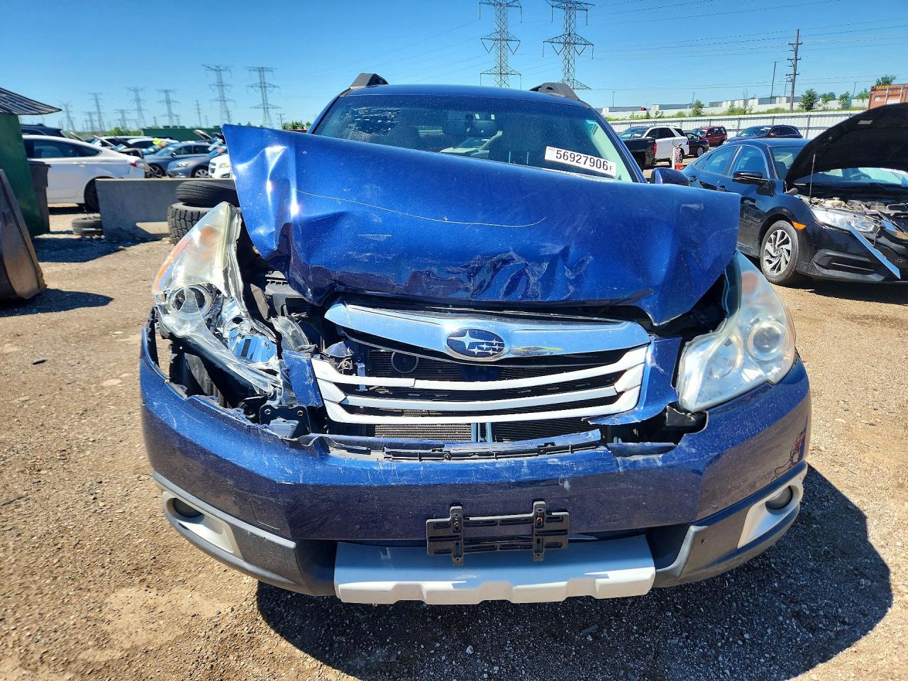 2011 Subaru Outback 2.5i Limited Blue vin: 4S4BRCLC6B3445328