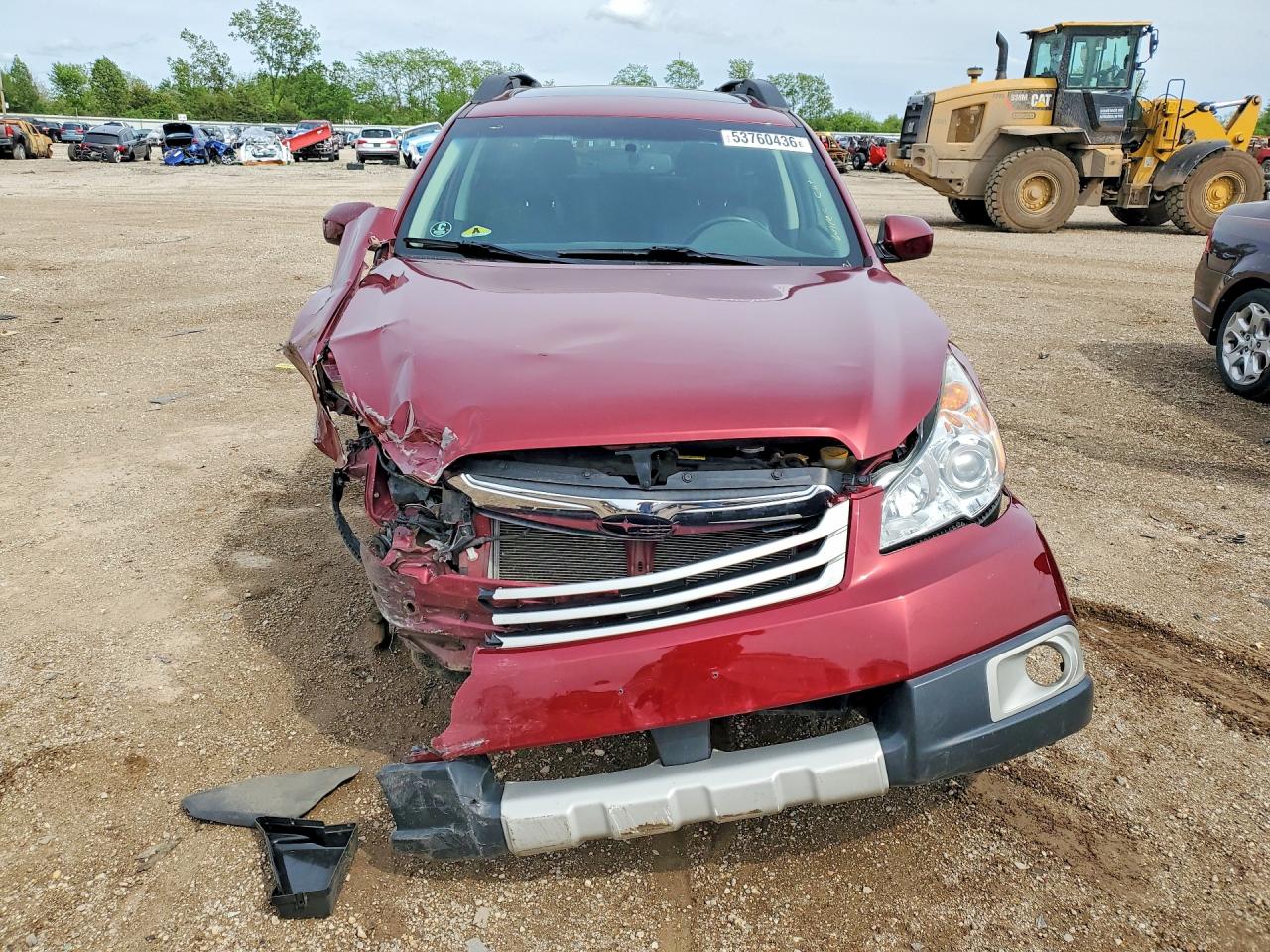 2012 Subaru Outback 2.5i Limited Red vin: 4S4BRCLC6C3279166