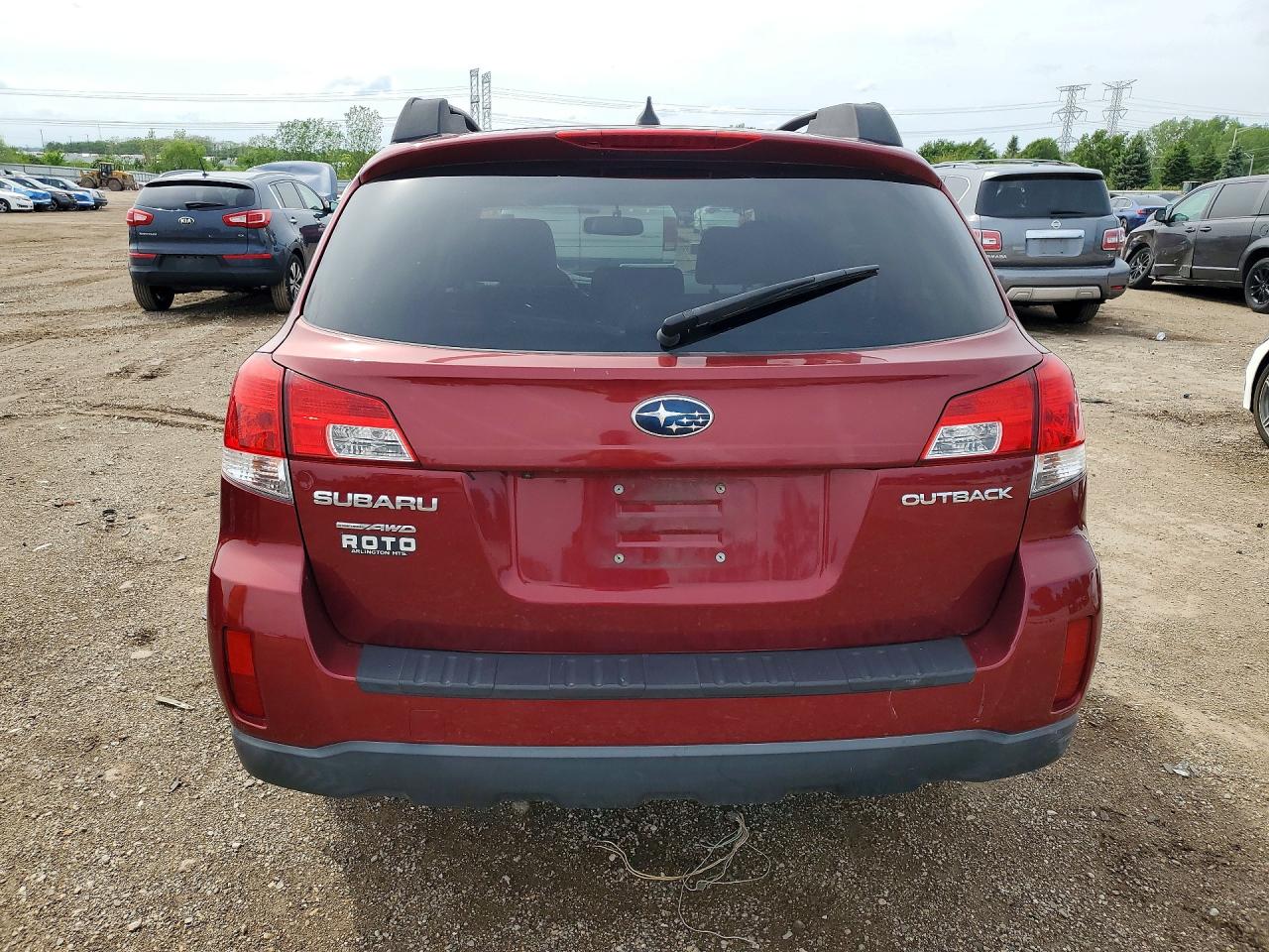 2012 Subaru Outback 2.5i Limited Red vin: 4S4BRCLC6C3279166