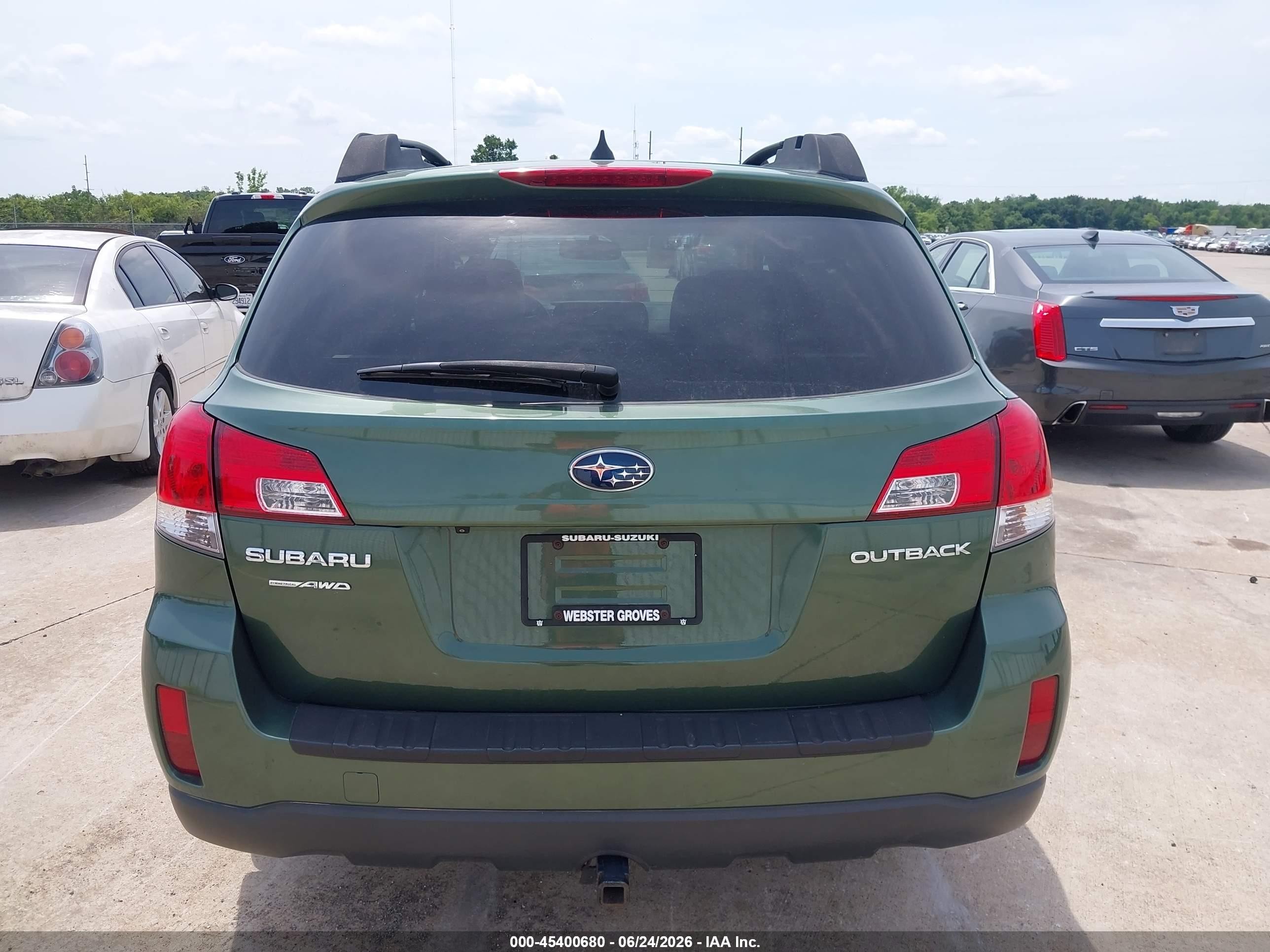 2014 Subaru Outback 2.5i Limited Green vin: 4S4BRCLC6E3209878