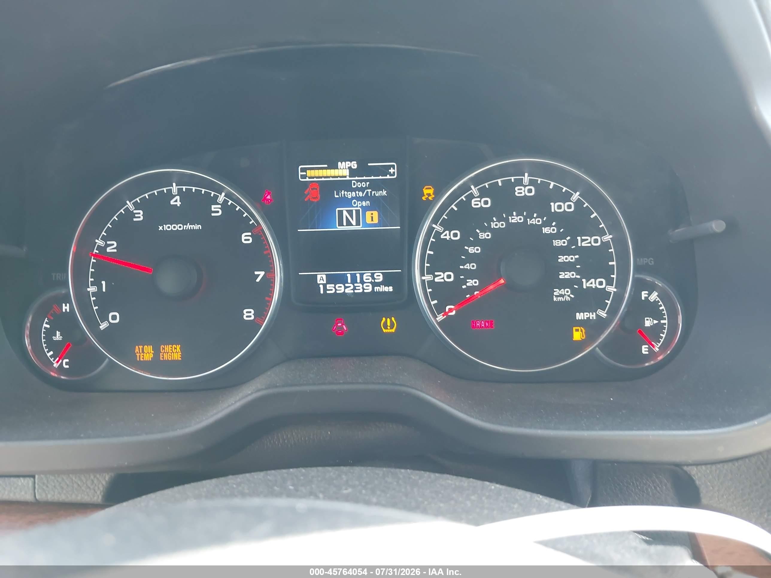 2014 Subaru Outback 2.5i Limited Белый vin: 4S4BRCLC6E3316381