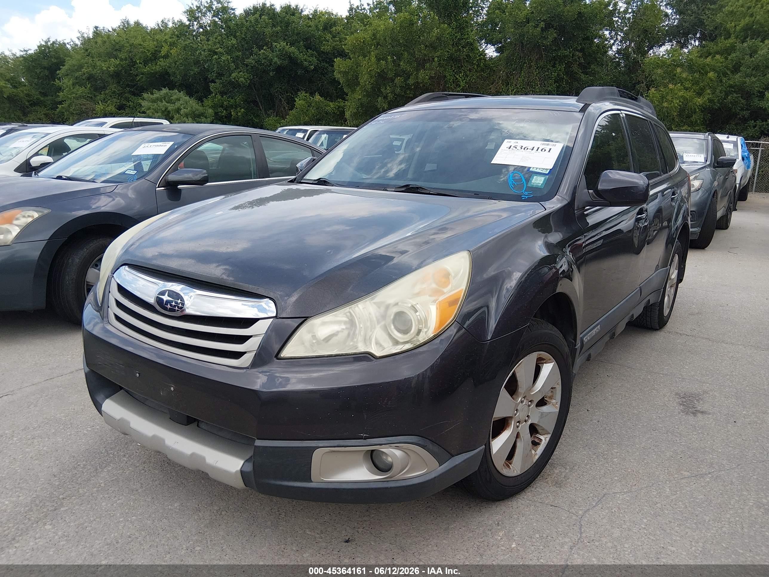 2011 Subaru Outback 2.5i Limited Gray vin: 4S4BRCLC7B3313694