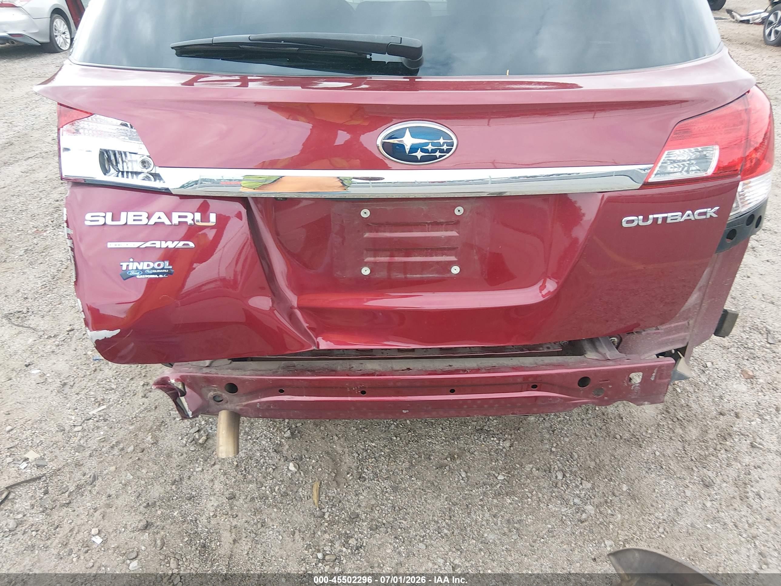 2011 Subaru Outback 2.5i Limited Red vin: 4S4BRCLC7B3333332