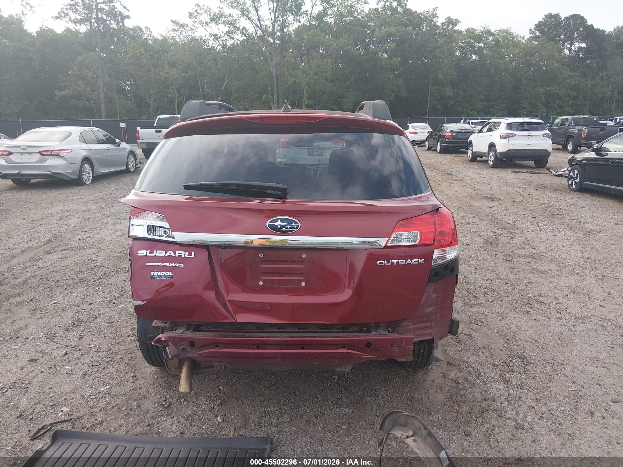 2011 Subaru Outback 2.5i Limited Red vin: 4S4BRCLC7B3333332