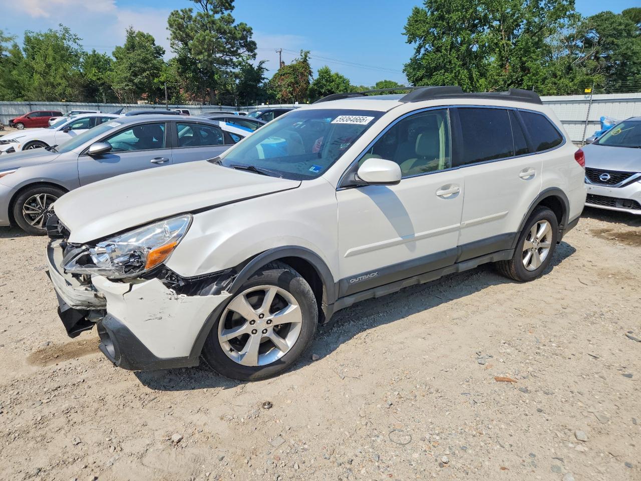 2014 Subaru Outback 2.5i Limited Белый vin: 4S4BRCLC7E3285030