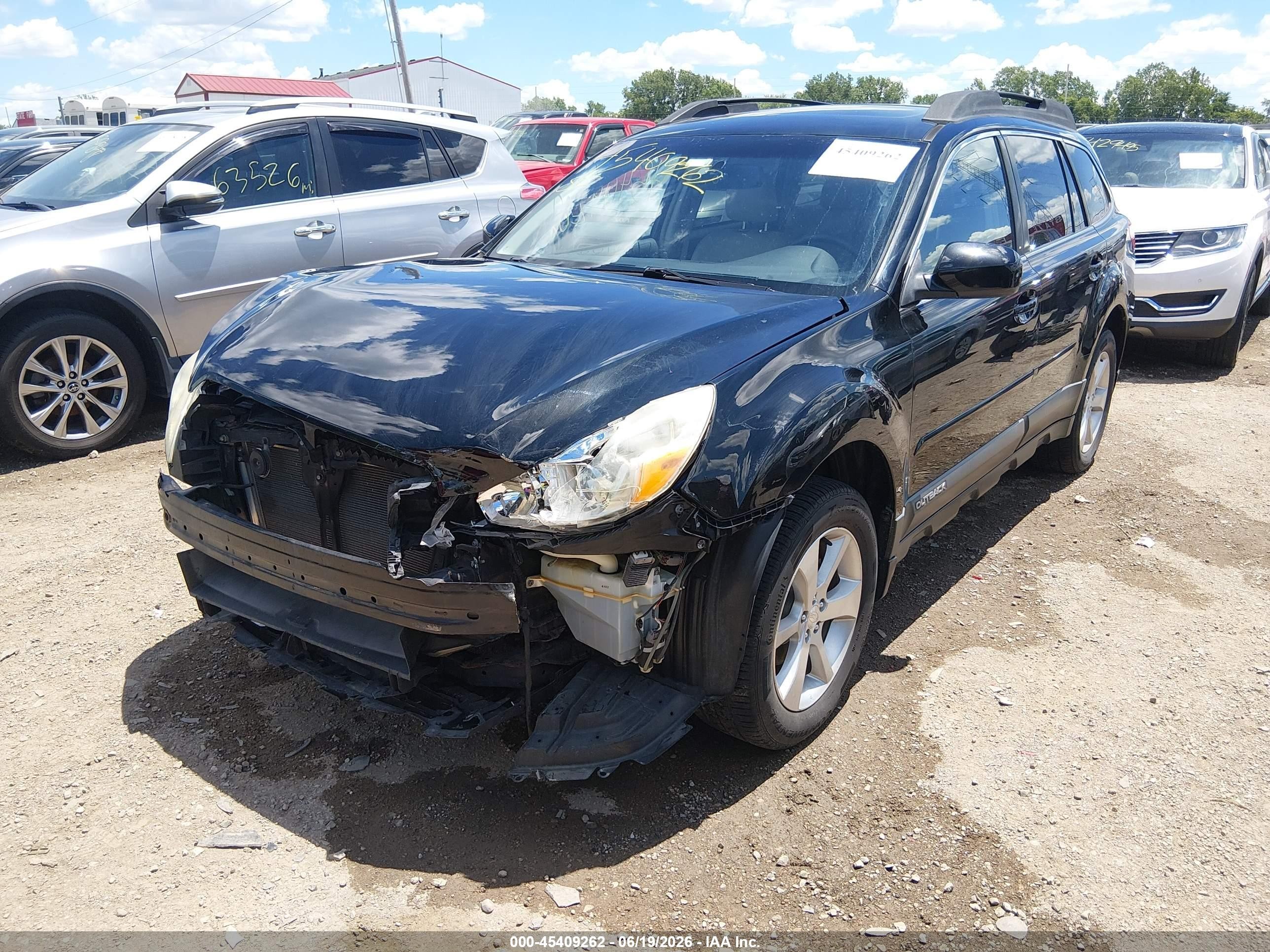 2014 Subaru Outback 2.5i Limited Black vin: 4S4BRCLC7E3306734
