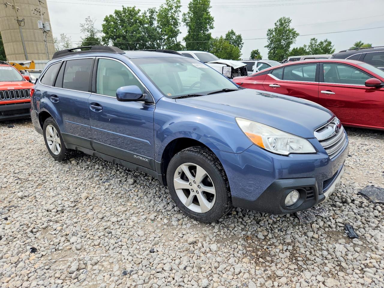 2013 Subaru Outback 2.5i Limited Blue vin: 4S4BRCLC8D3232741
