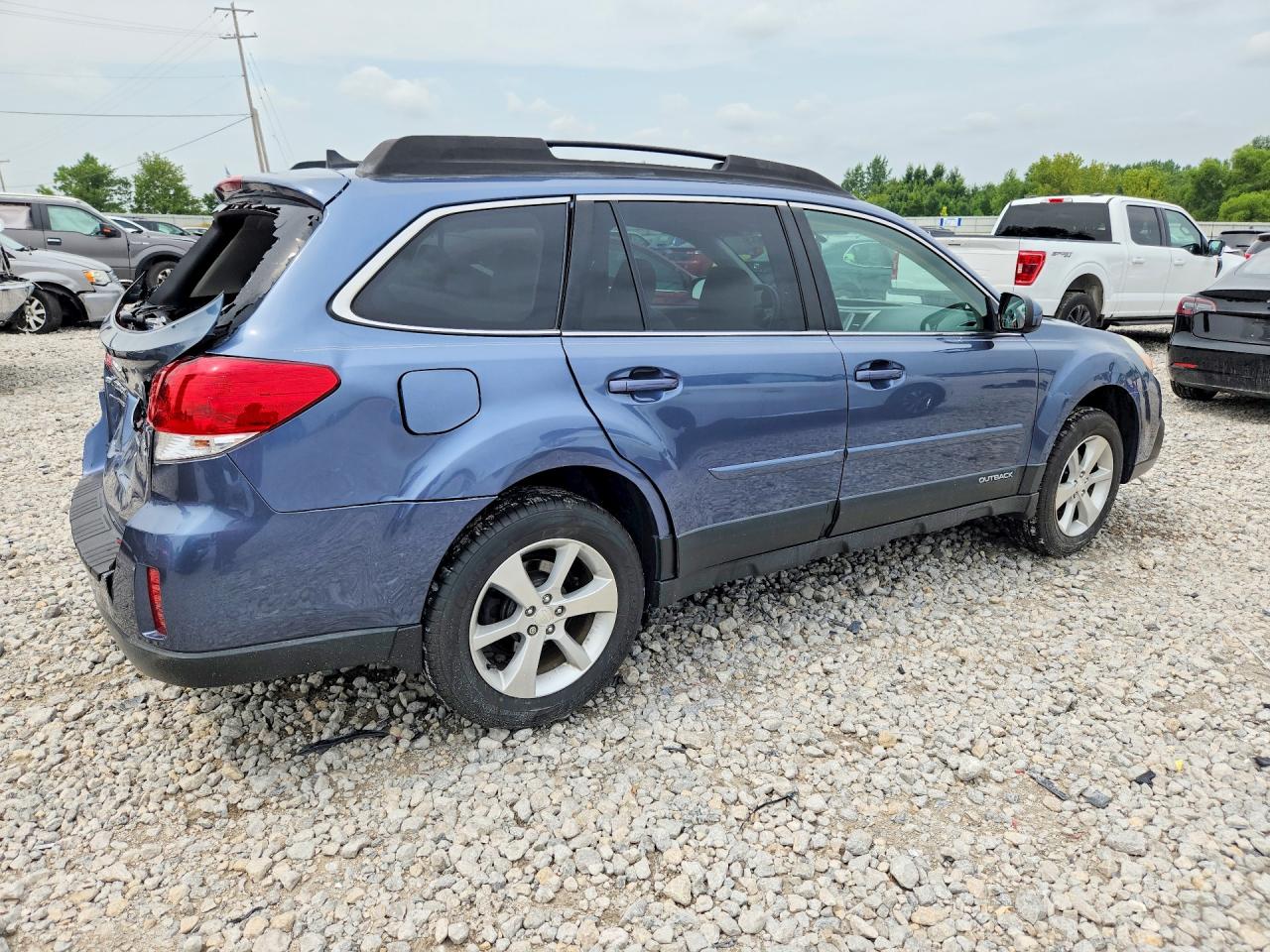 2013 Subaru Outback 2.5i Limited Blue vin: 4S4BRCLC8D3232741