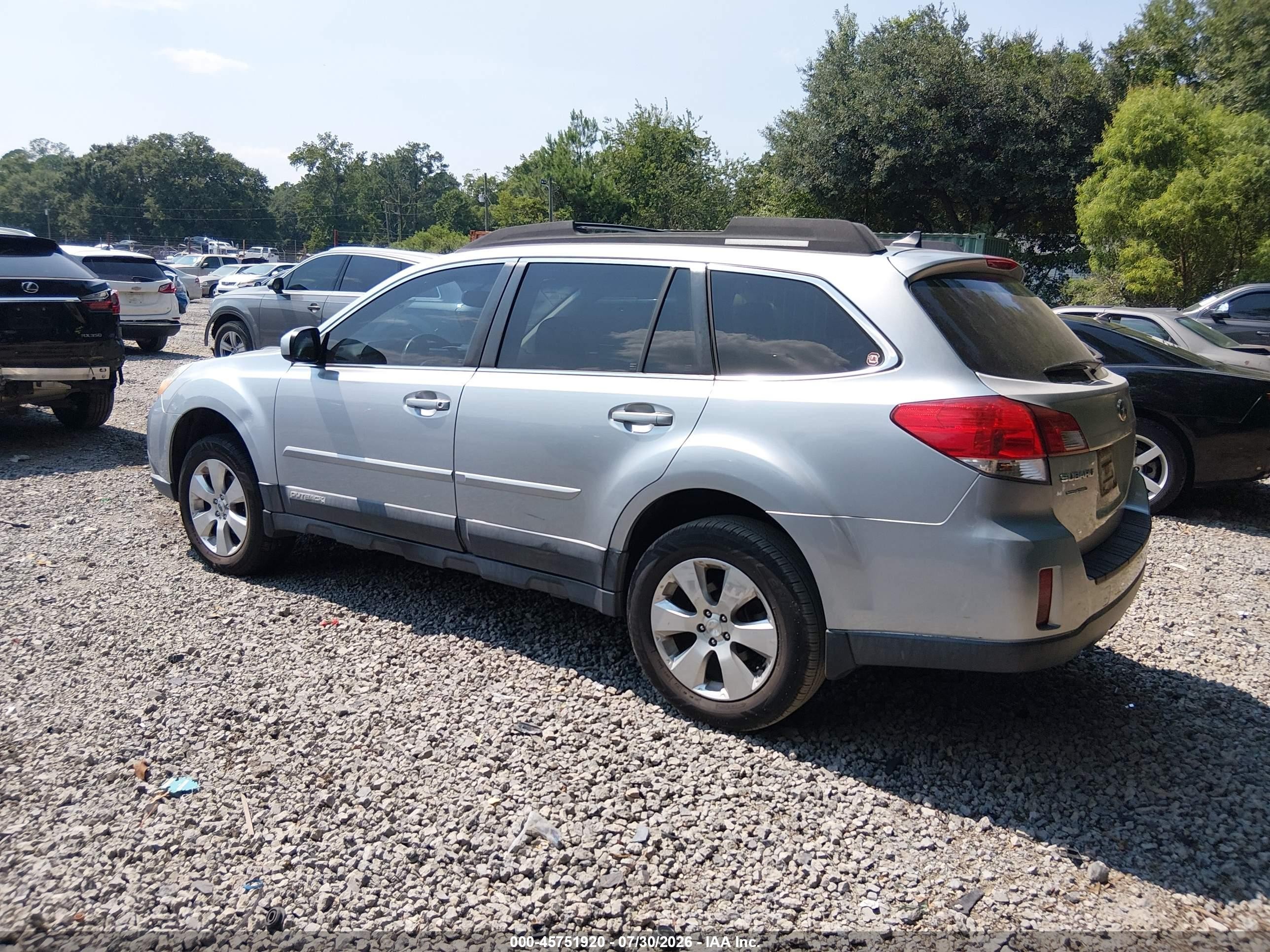 2012 Subaru Outback 2.5i Limited Blue vin: 4S4BRCLC9C3296964