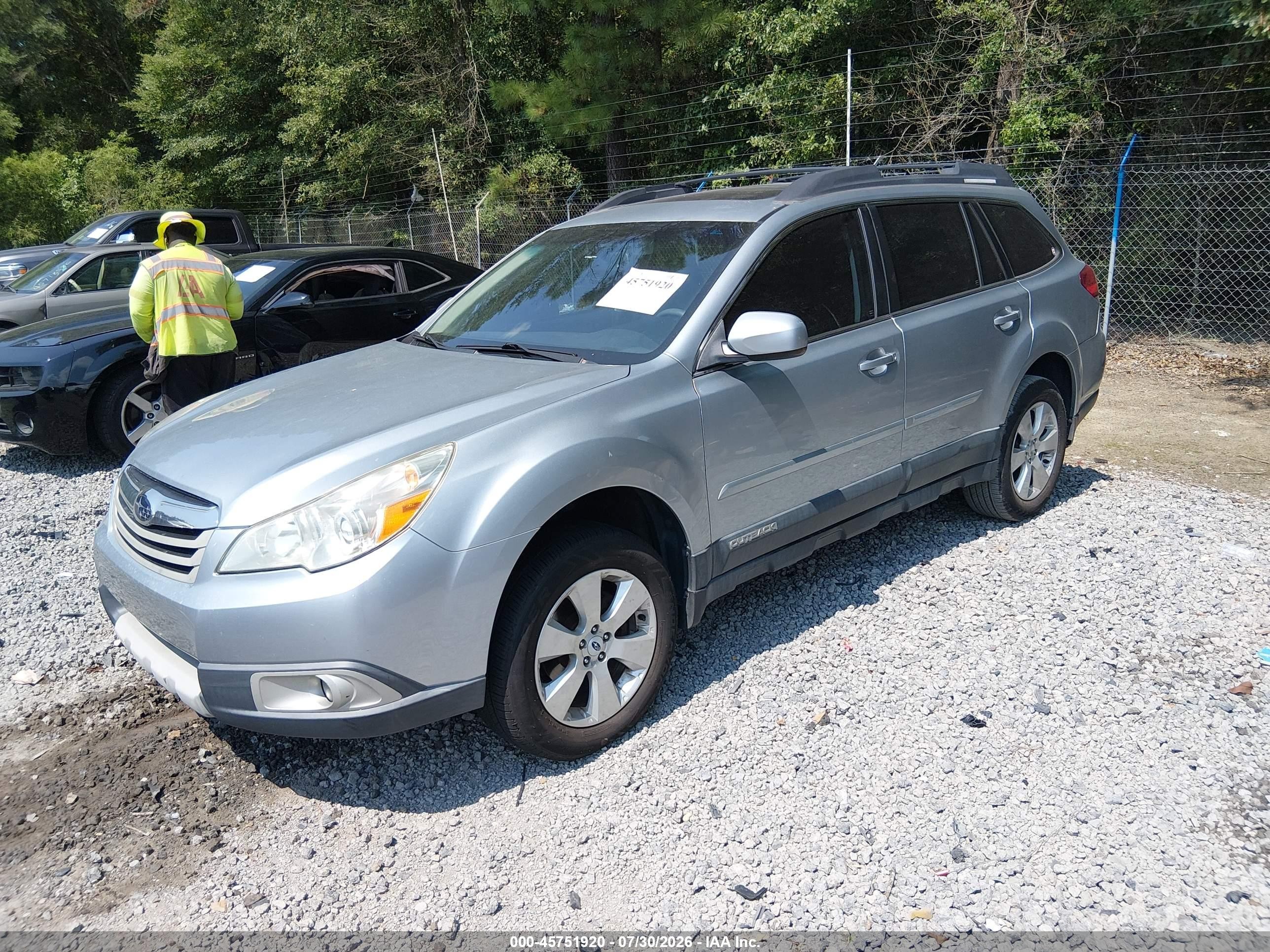 2012 Subaru Outback 2.5i Limited Blue vin: 4S4BRCLC9C3296964