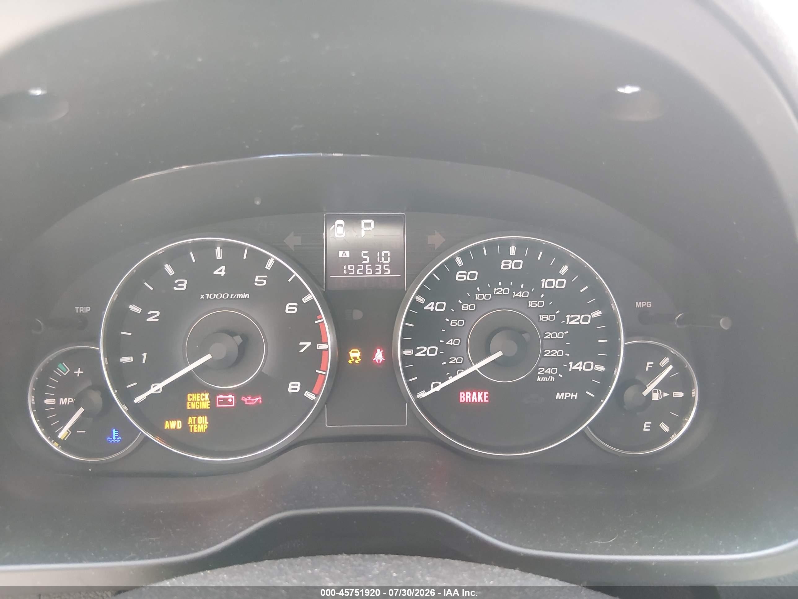 2012 Subaru Outback 2.5i Limited Blue vin: 4S4BRCLC9C3296964