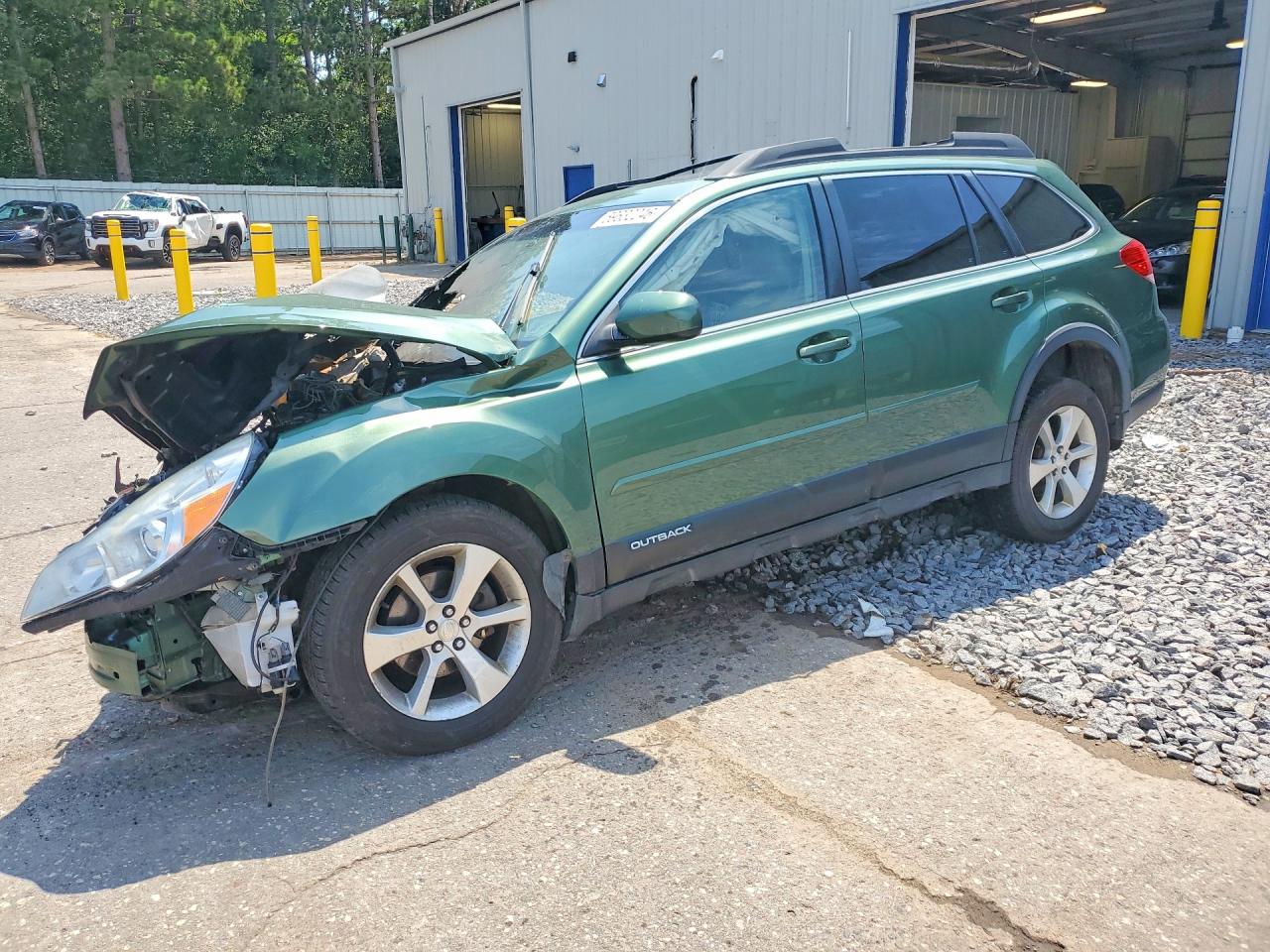 2014 Subaru Outback 2.5i Limited Green vin: 4S4BRCLC9E3246133