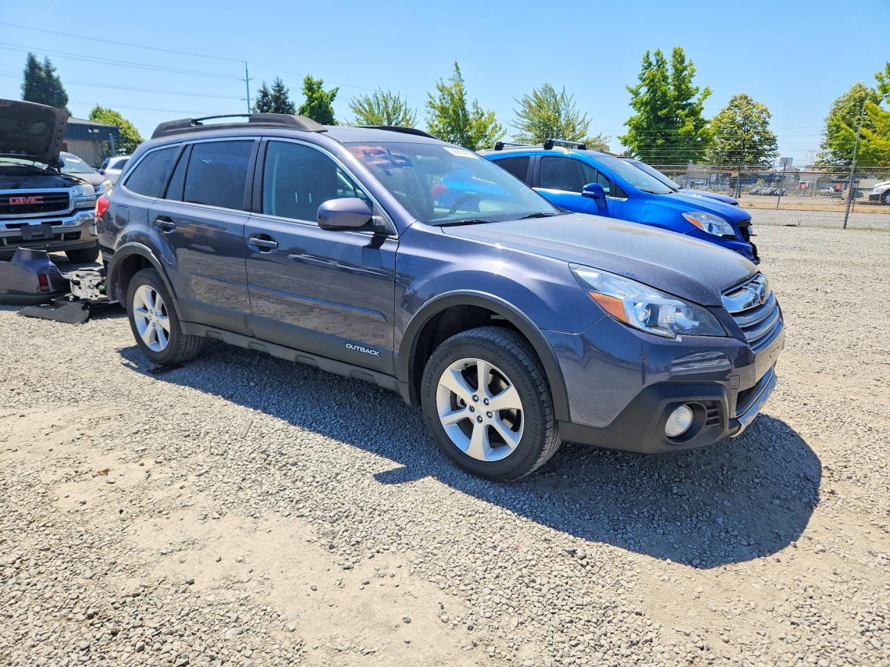 2014 Subaru Outback 2.5i Limited Gray vin: 4S4BRCLC9E3251509